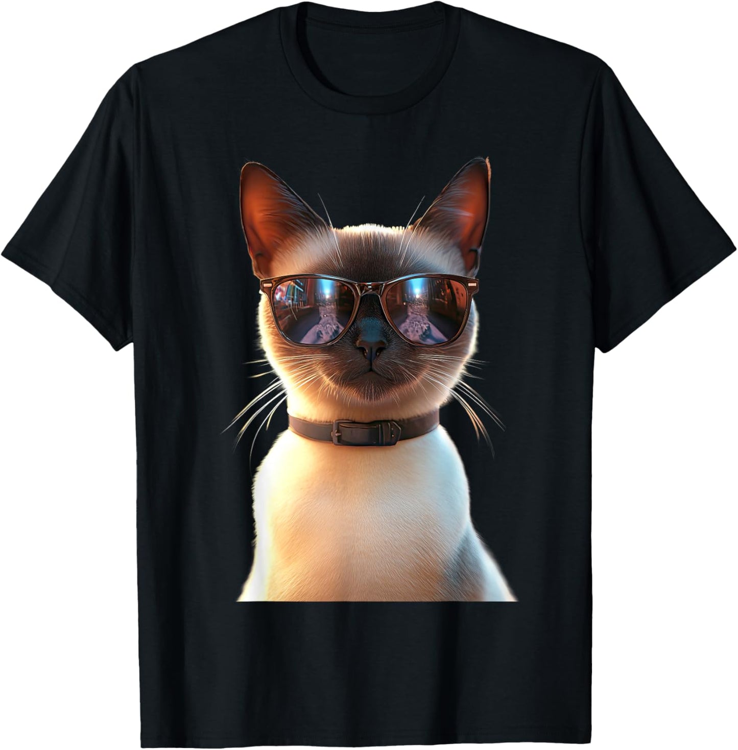 Siamese Cat Kitten Cat Lover Cat Mom Dad Cute Siamese Cats T-Shirt - T-Shirt | Black