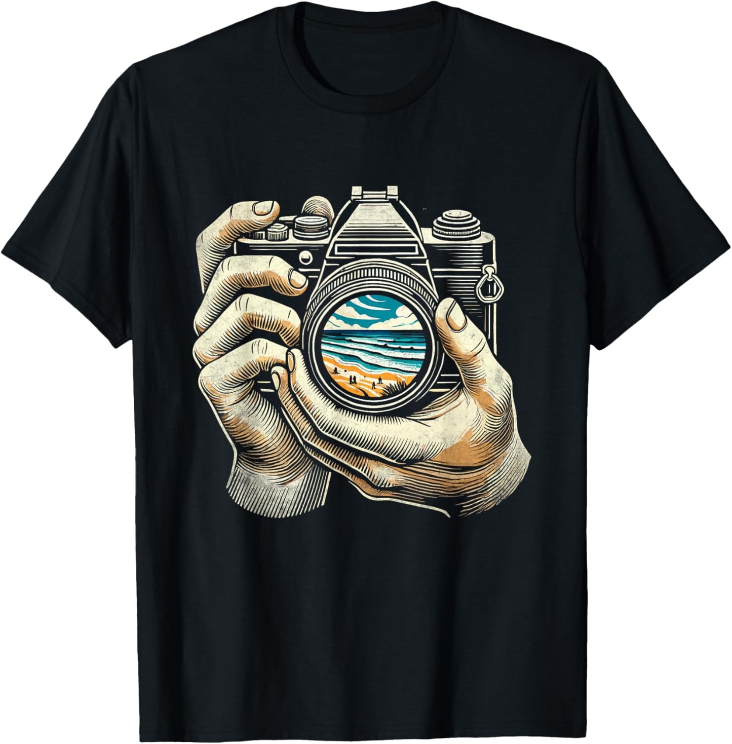 Camera Photographer Photography Photographers T-Shirt - T-Shirt | Black