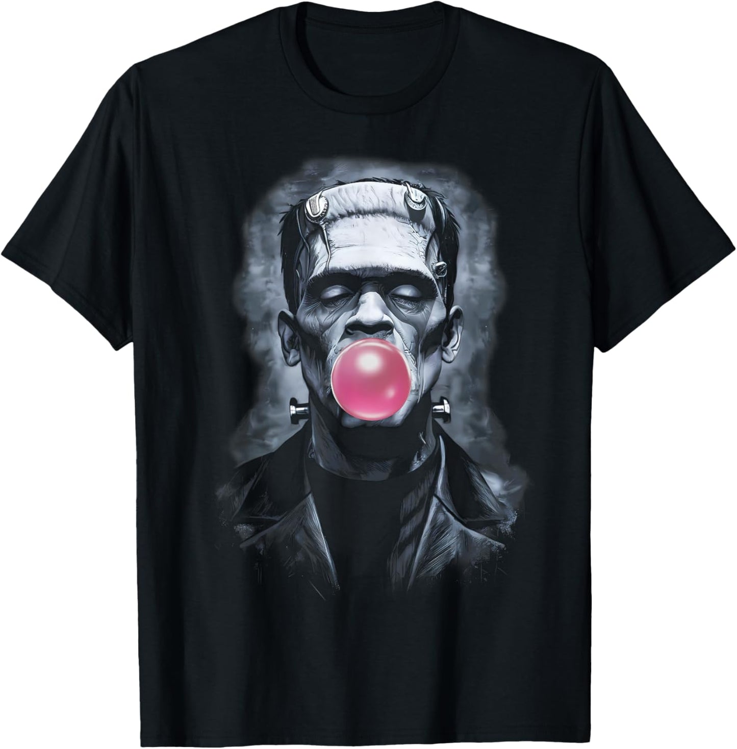 Frankenstein Bubble Gum Bubblegum Pink Chewing Gum T-Shirt - T-Shirt | Black