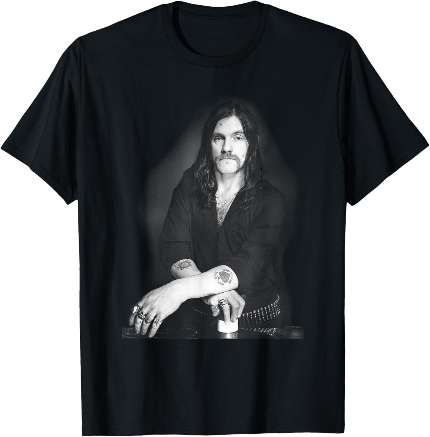 Motorhead Frontman Lemmy Kilmister By Simon Fowler T-Shirt - T-Shirt | Black
