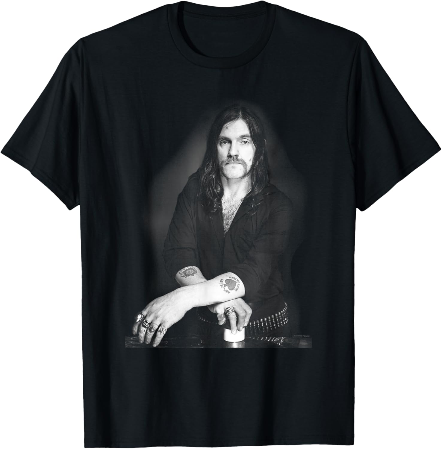 Motorhead Frontman Lemmy Kilmister By Simon Fowler T-Shirt - T-Shirt | Black