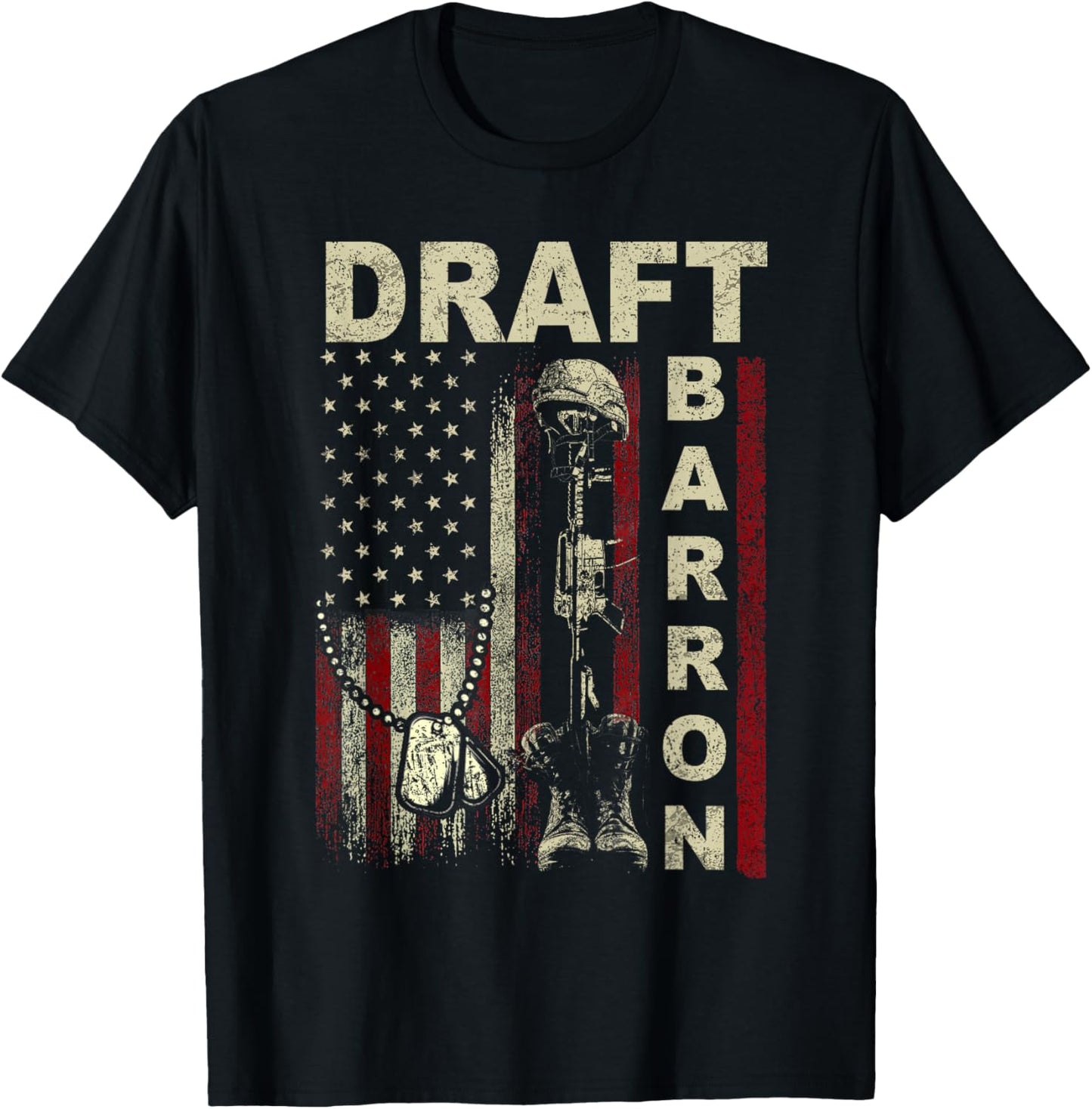 Draft Barron Shirt Vintage Send Barron T-Shirt - T-Shirt | Black