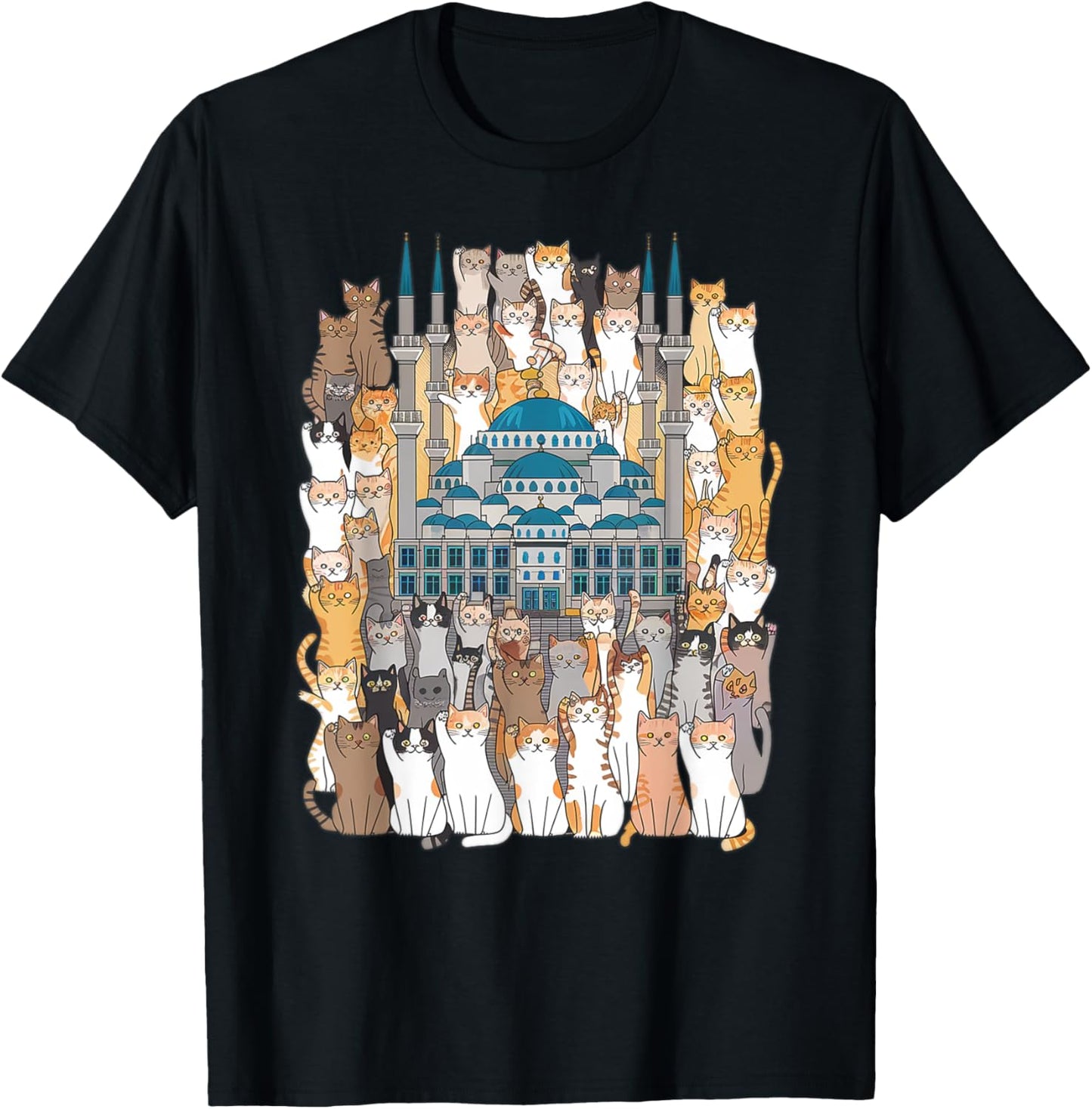 Istanbul cat - city of cats turkey travel T-Shirt - T-Shirt | Black