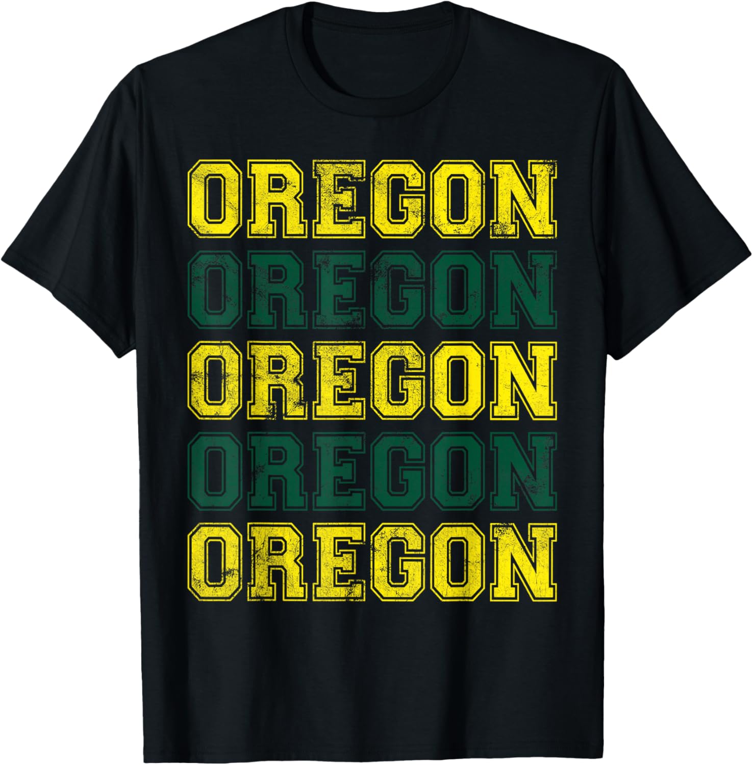 Oregon Vintage Retro Men Women Kids T-Shirt - T-Shirt | Black