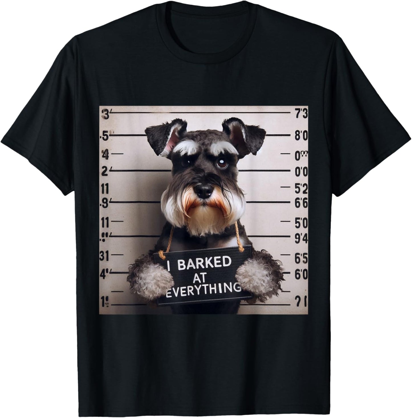 I Barked at Everything Miniature Schnauzer Men Women Kids T-Shirt - T-Shirt | Black
