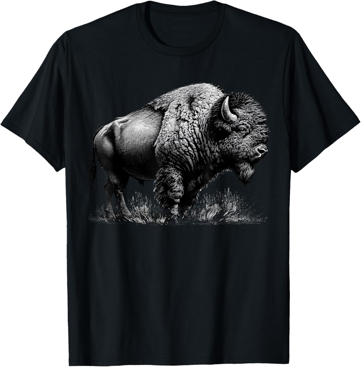 Buffalo American Bison T-Shirt - T-Shirt | Black