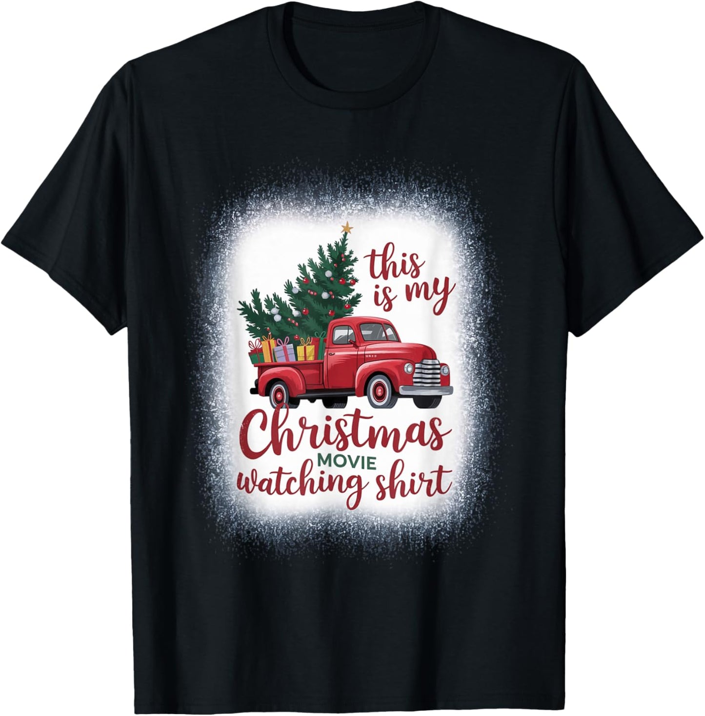 This Is My Christmas Movie Watching T-Shirt - T-Shirt | Black