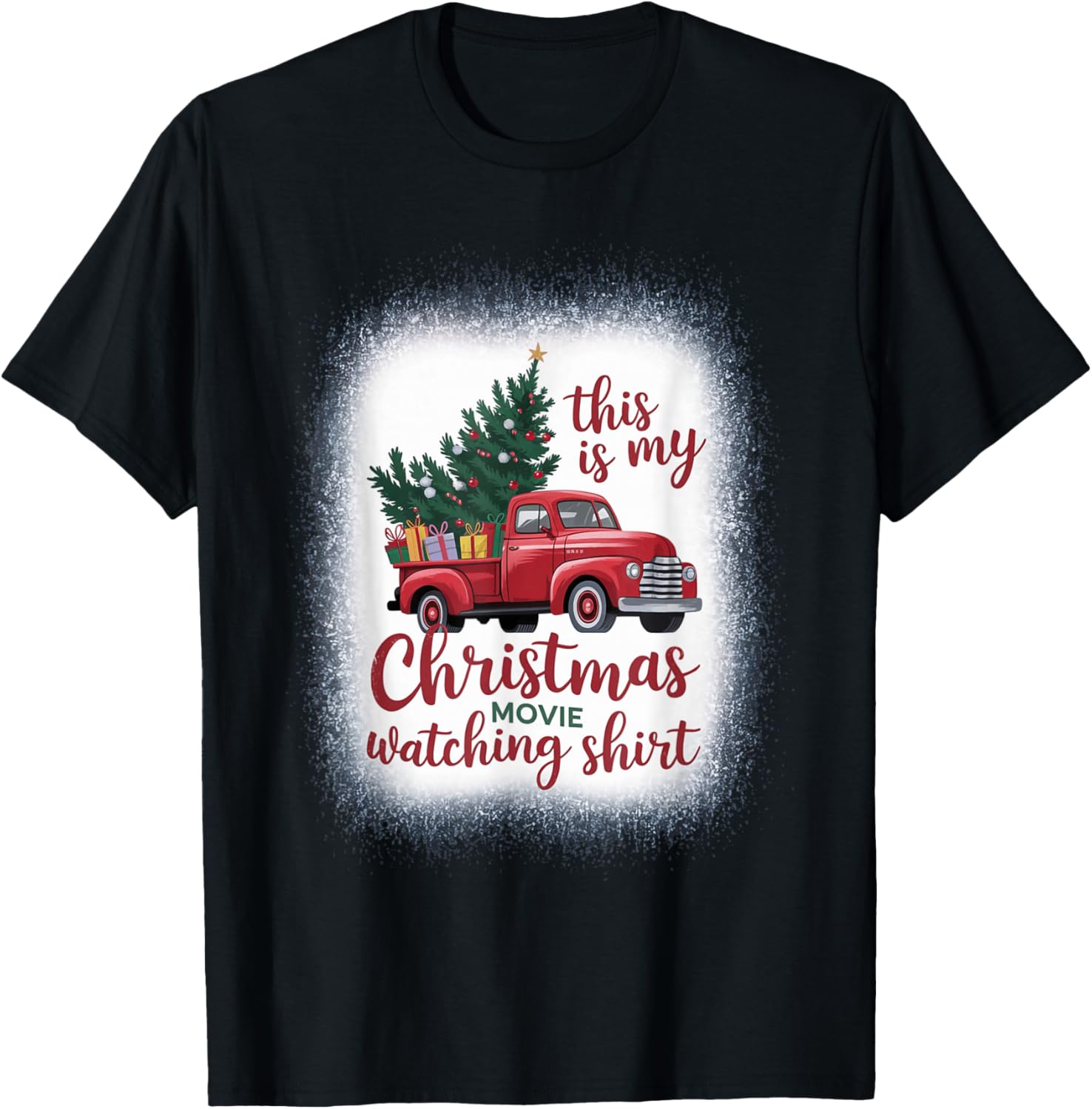 This Is My Christmas Movie Watching T-Shirt - T-Shirt | Black