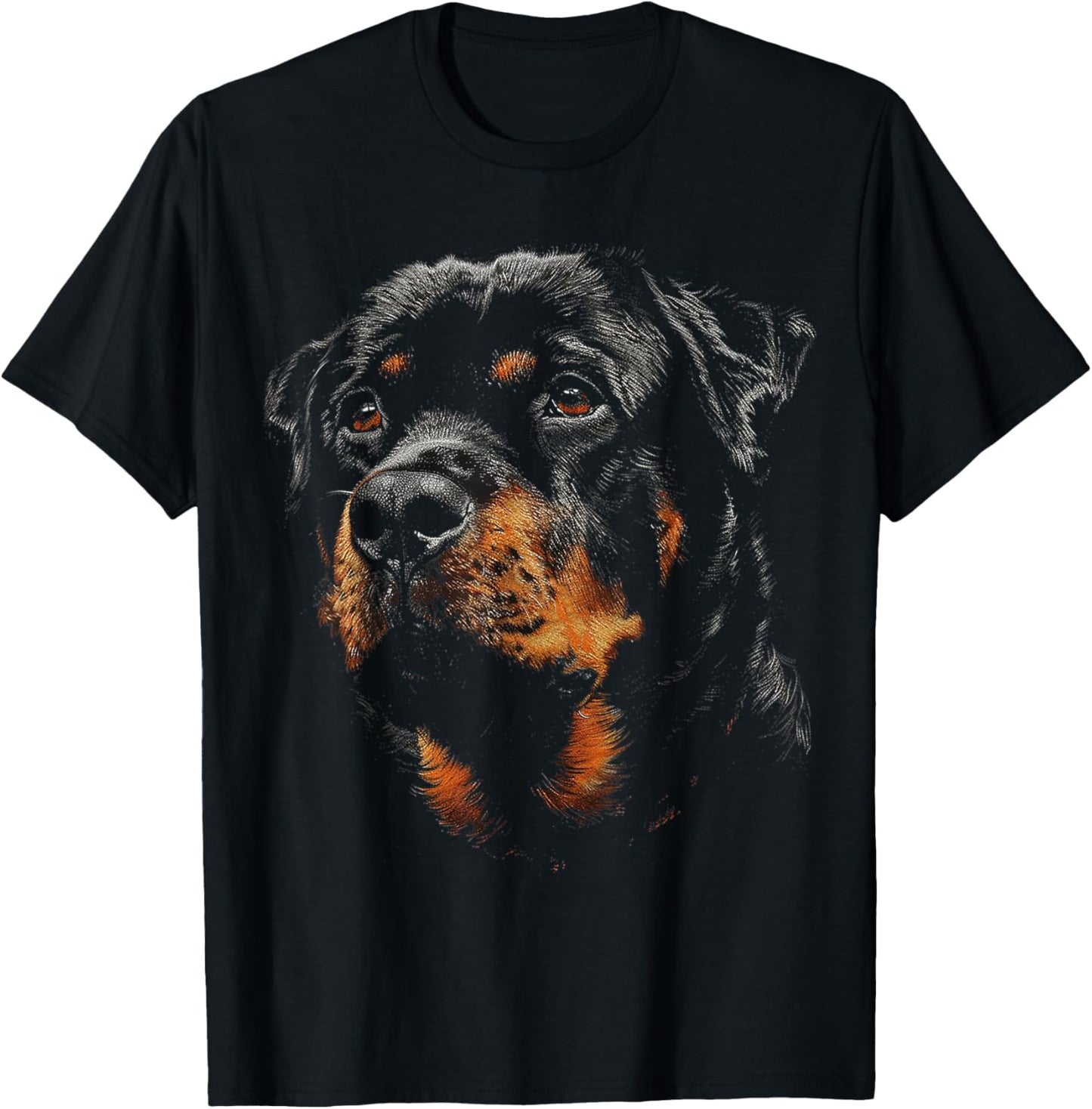 Rottweiler Dog Graphic Pet Illustration Rottweiler Men Women Kids T-Shirt - T-Shirt | Black