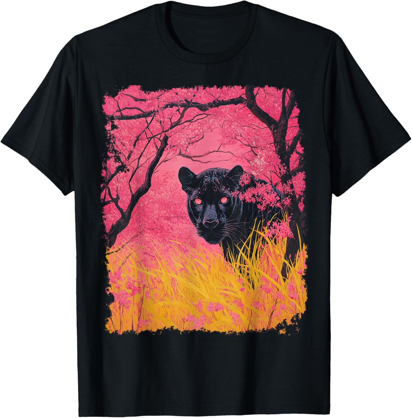 Pink Panther Black T-Shirt - T-Shirt | Black