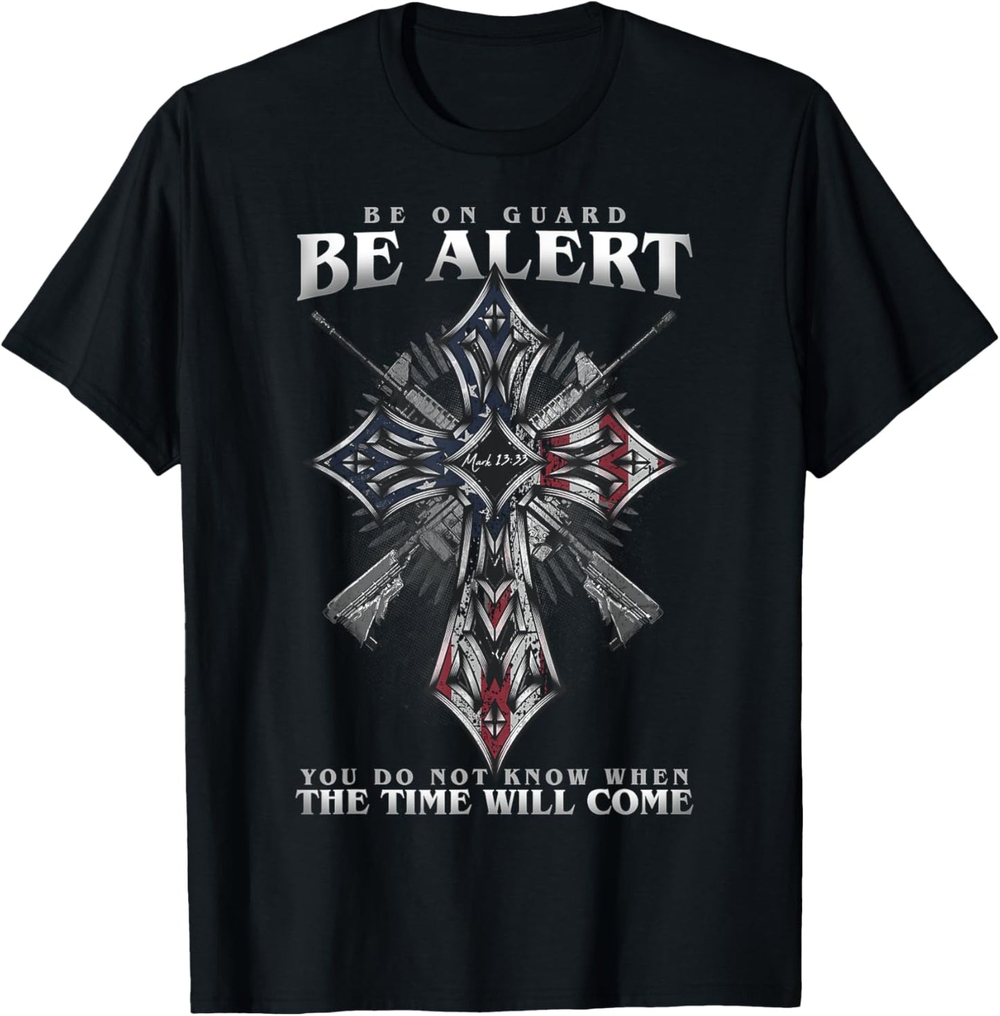 Mark 13:33 T-Shirt - T-Shirt | Black