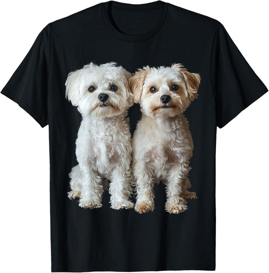 Maltipoo Dog Motif Pet Artwork Maltipoo Men Women Kids T-Shirt - T-Shirt | Black