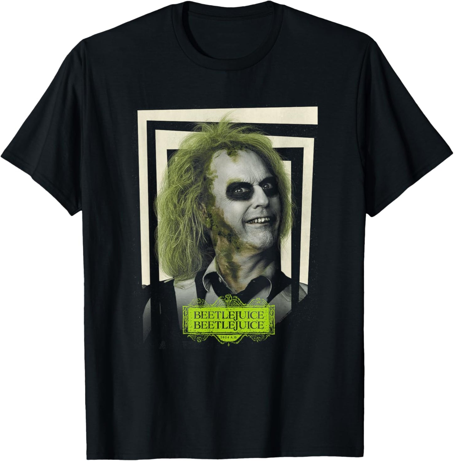 Beetlejuice Ghost with the Most Beetlejuice 2 Movie Poster T-Shirt - T-Shirt | Black