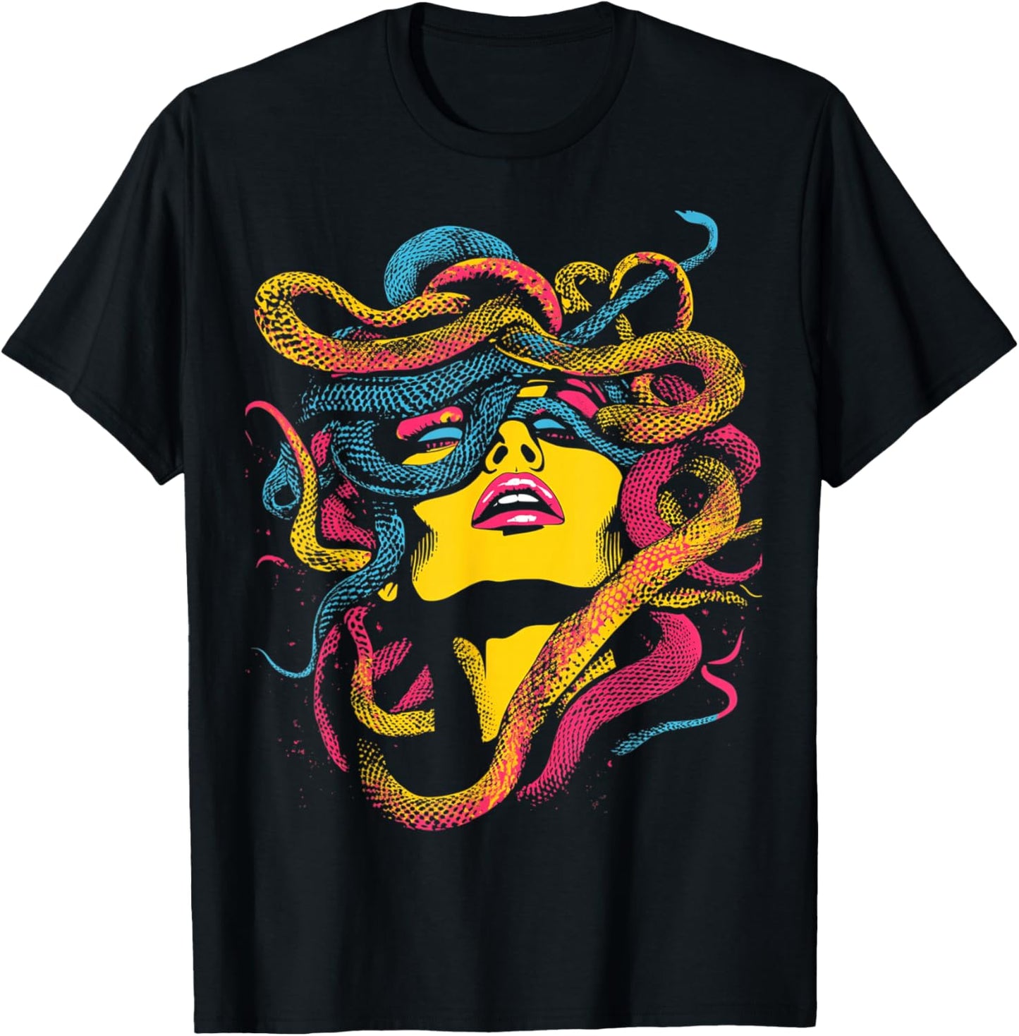 Vintage Medusa Occult Grunge Art Gothic T-Shirt - T-Shirt | Black