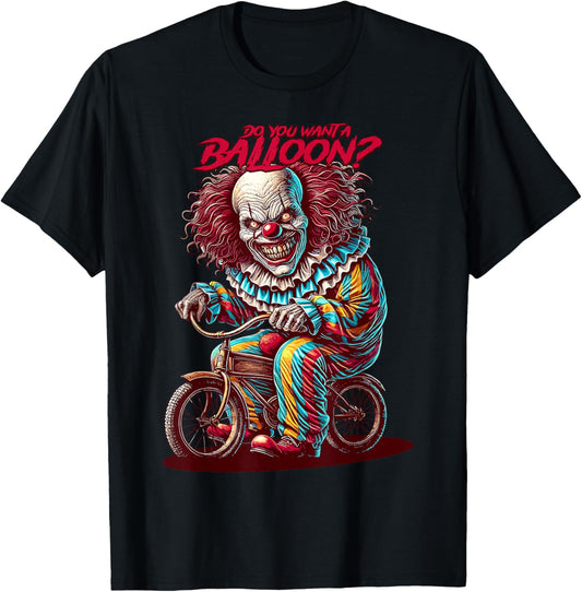 Creepy Horror - Scary clown T-Shirt - T-Shirt | Black