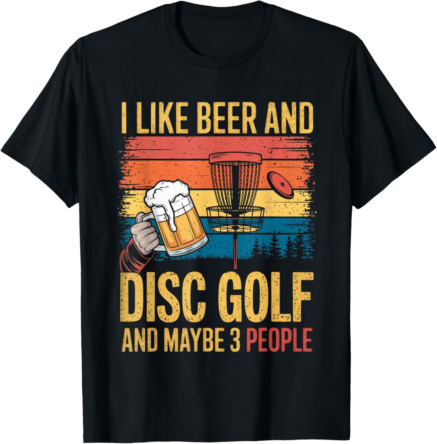 Funny Disc Golf Design Women Disc Golf Player Beer T-Shirt - T-Shirt | Black