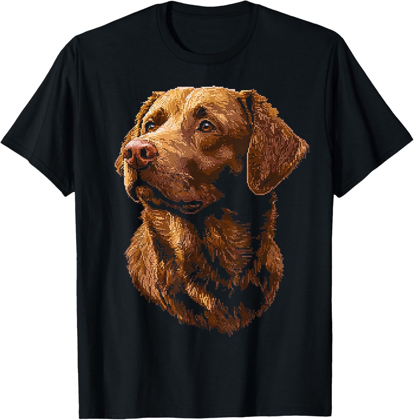Chesapeake Bay Retriever Dog Graphic Pet Artwork Men Women Kids T-Shirt - T-Shirt | Black