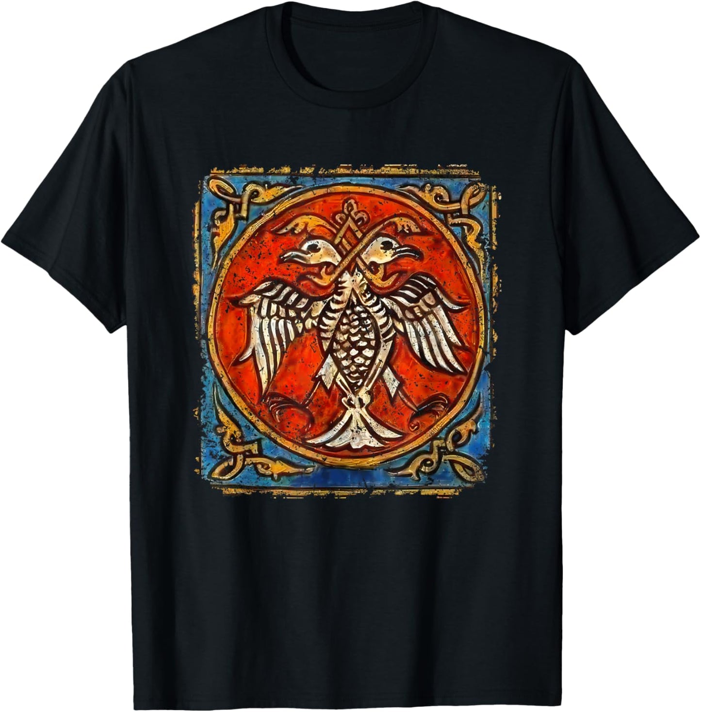 Serbian Eagle Flag, Serbia Flag, Srbija Nemanjic Dynasty T-Shirt - T-Shirt | Black