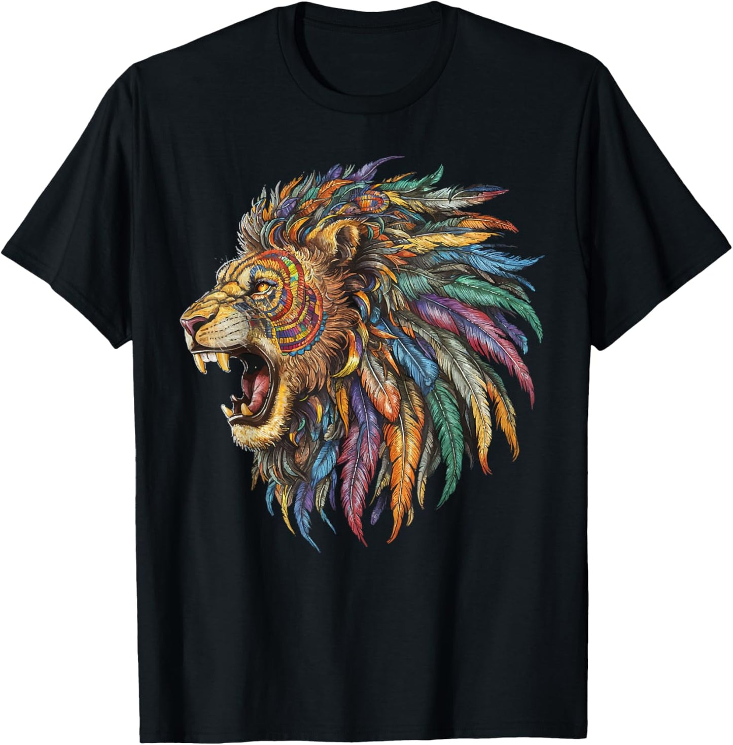 Mexican Alebrije Tiger Folk Art T-Shirt - T-Shirt | Black