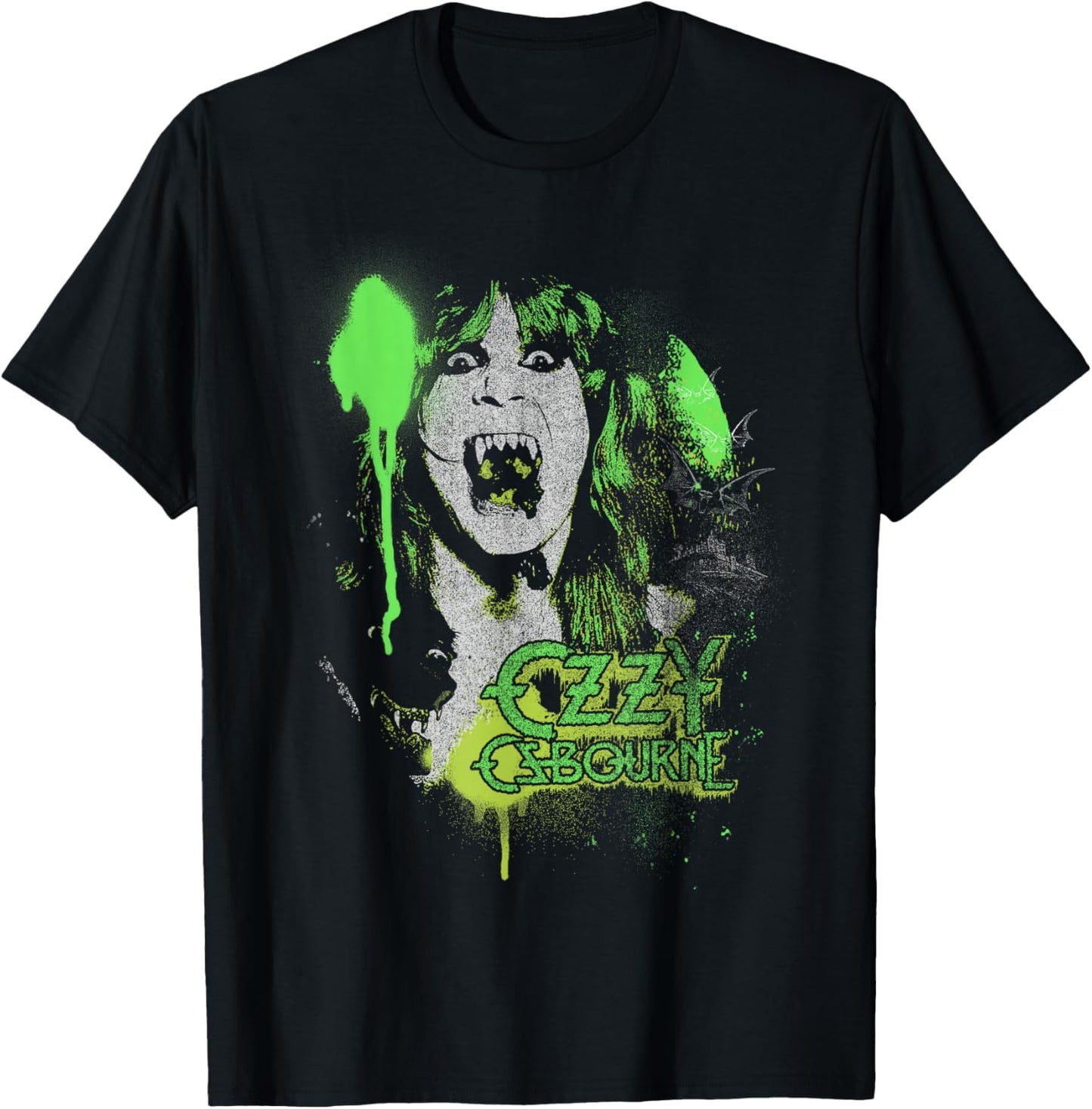 Ozzy Osbourne Speak Vintage Spray T-Shirt - T-Shirt | Black