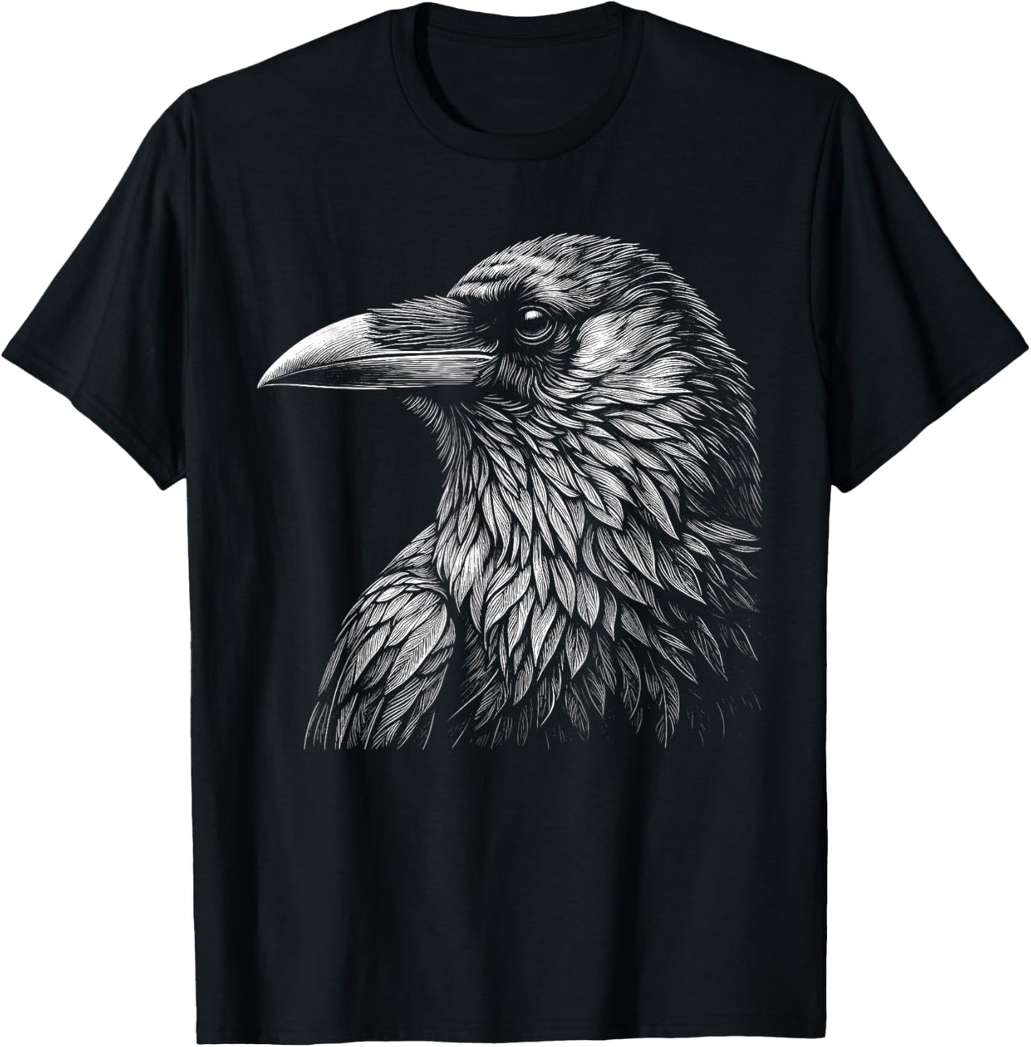 Black Crow Raven Beautiful Raven Bird T-Shirt - T-Shirt | Black