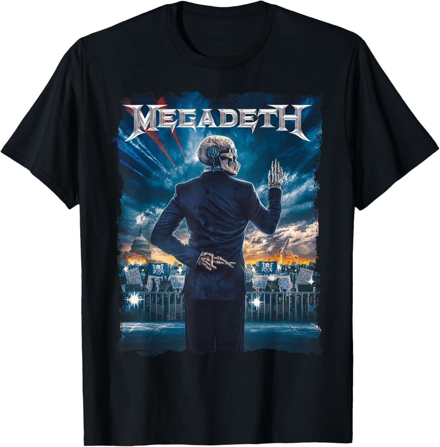 Megadeth - Vic Rally T-Shirt - T-Shirt | Black