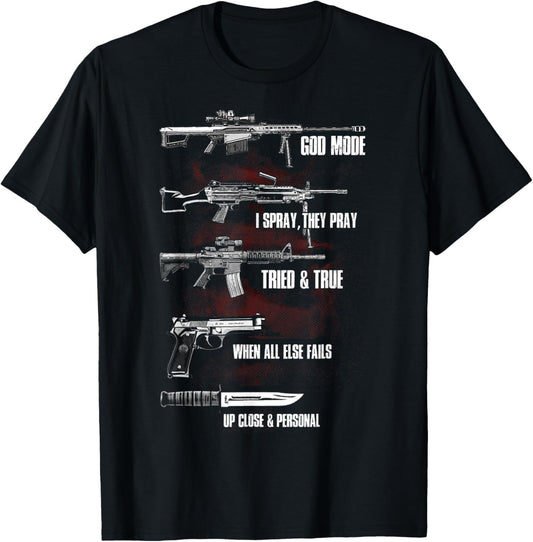 Military Weapon Descriptions T-Shirt - T-Shirt | Black