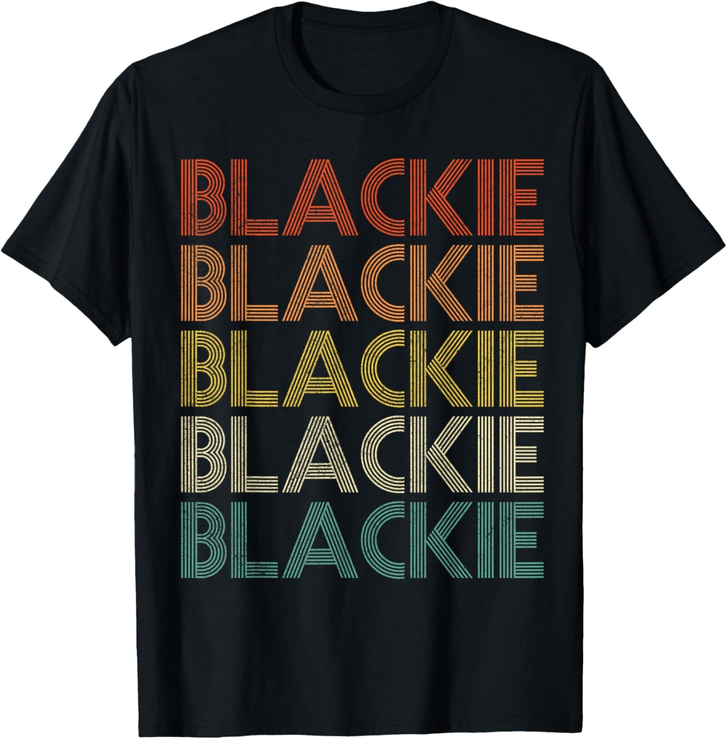 Blackie Vintage Retro T-Shirt - T-Shirt | Black
