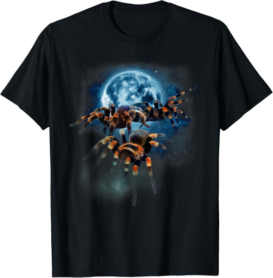 Tarantula Shirt - Tarantula - Howling at the Moon T-Shirt - T-Shirt | Black