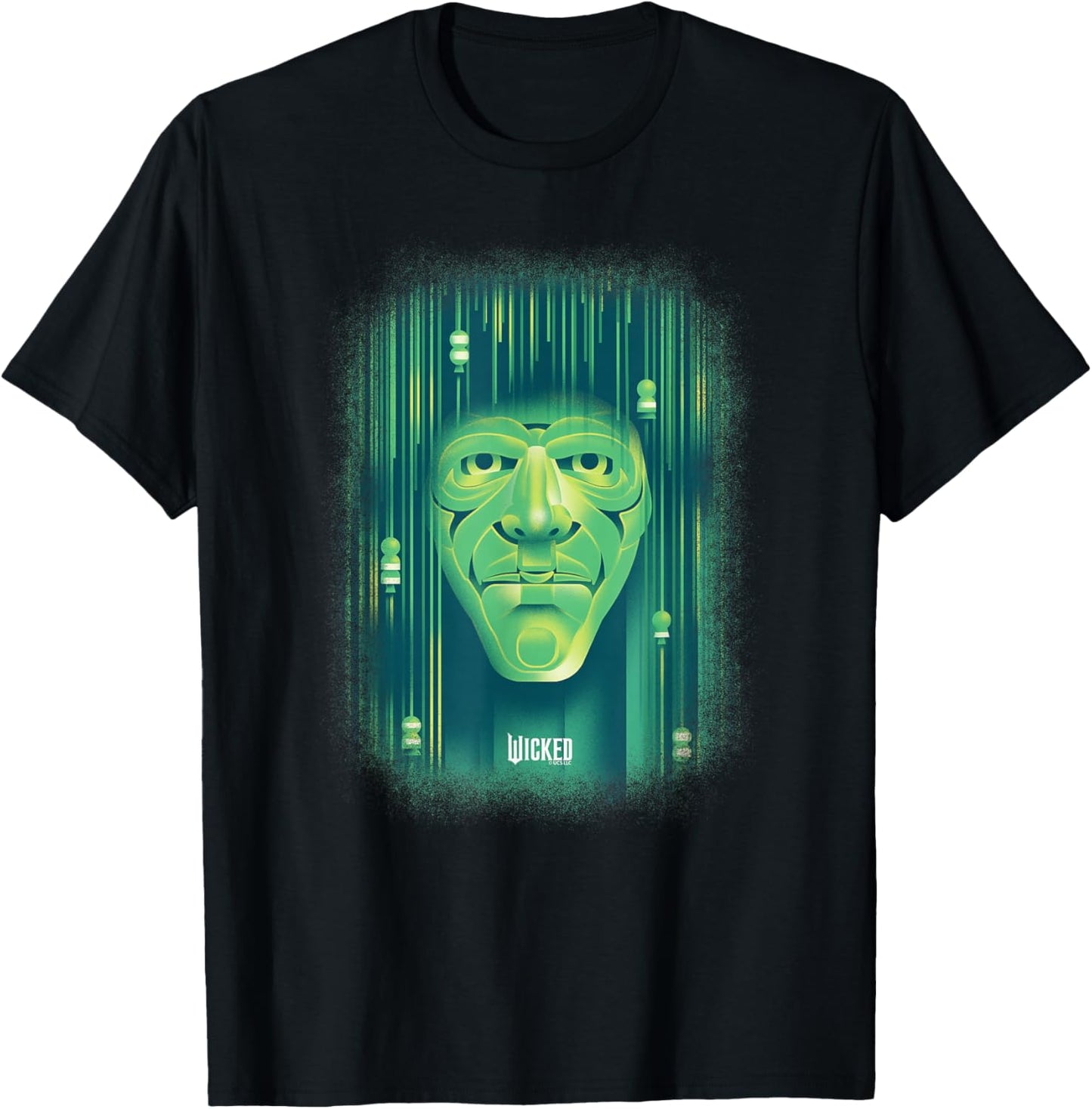 Wicked Wizard Face Emerald City T-Shirt - T-Shirt | Black