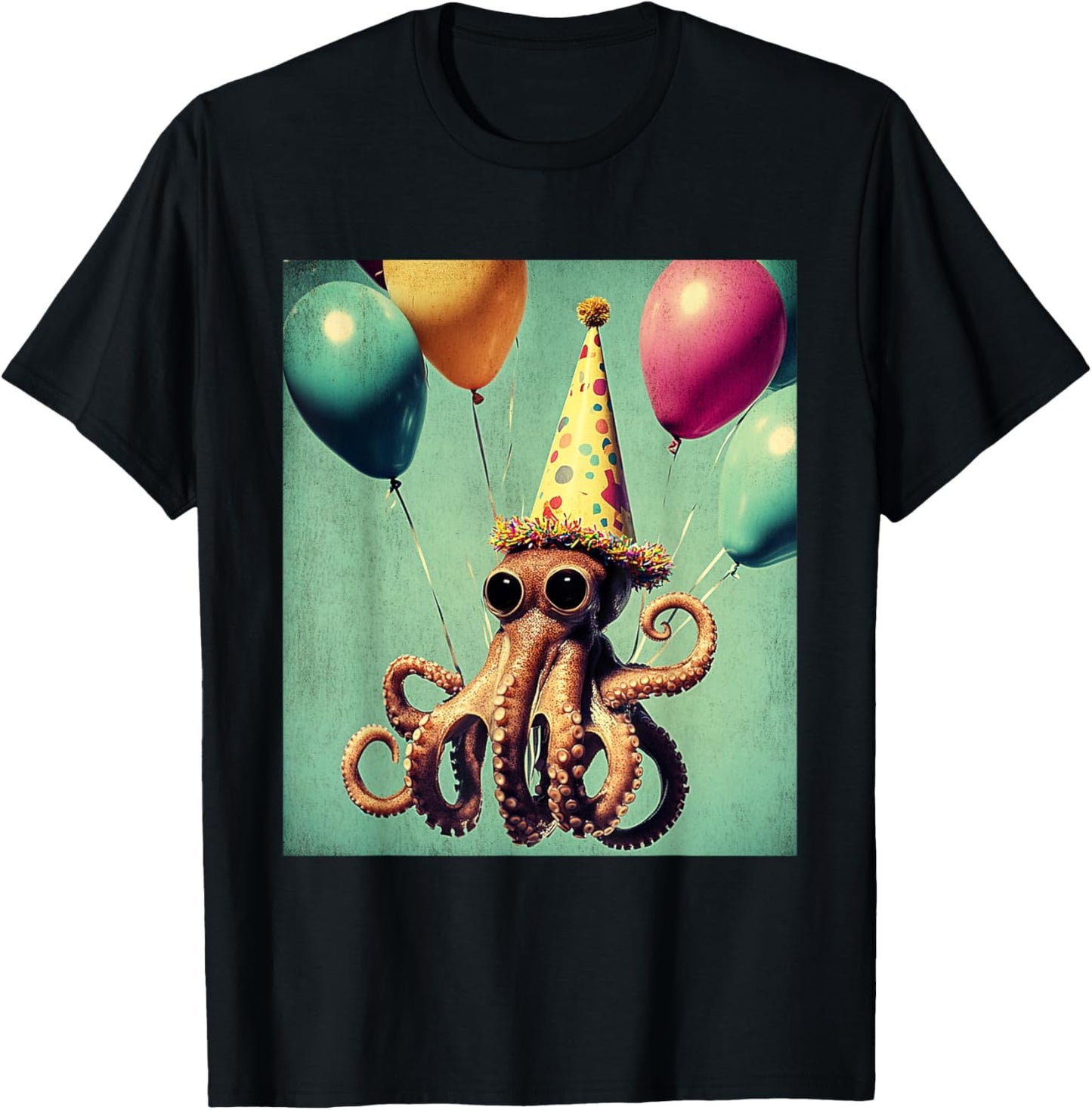 Kids Black Cartoon T-Shirt - T-Shirt | Black