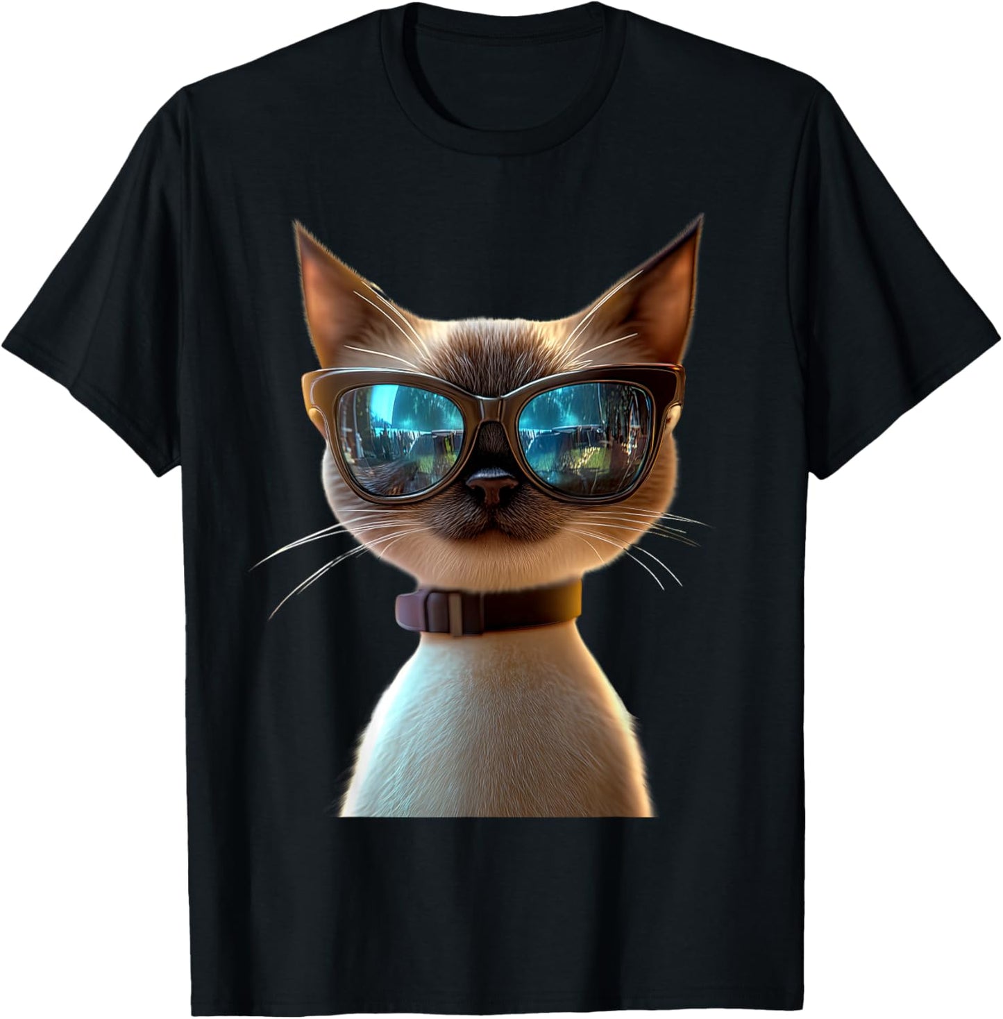 Siamese Cat Kitten Cat Lover Cat Mom Dad Cute Siamese Cats T-Shirt - T-Shirt | Black