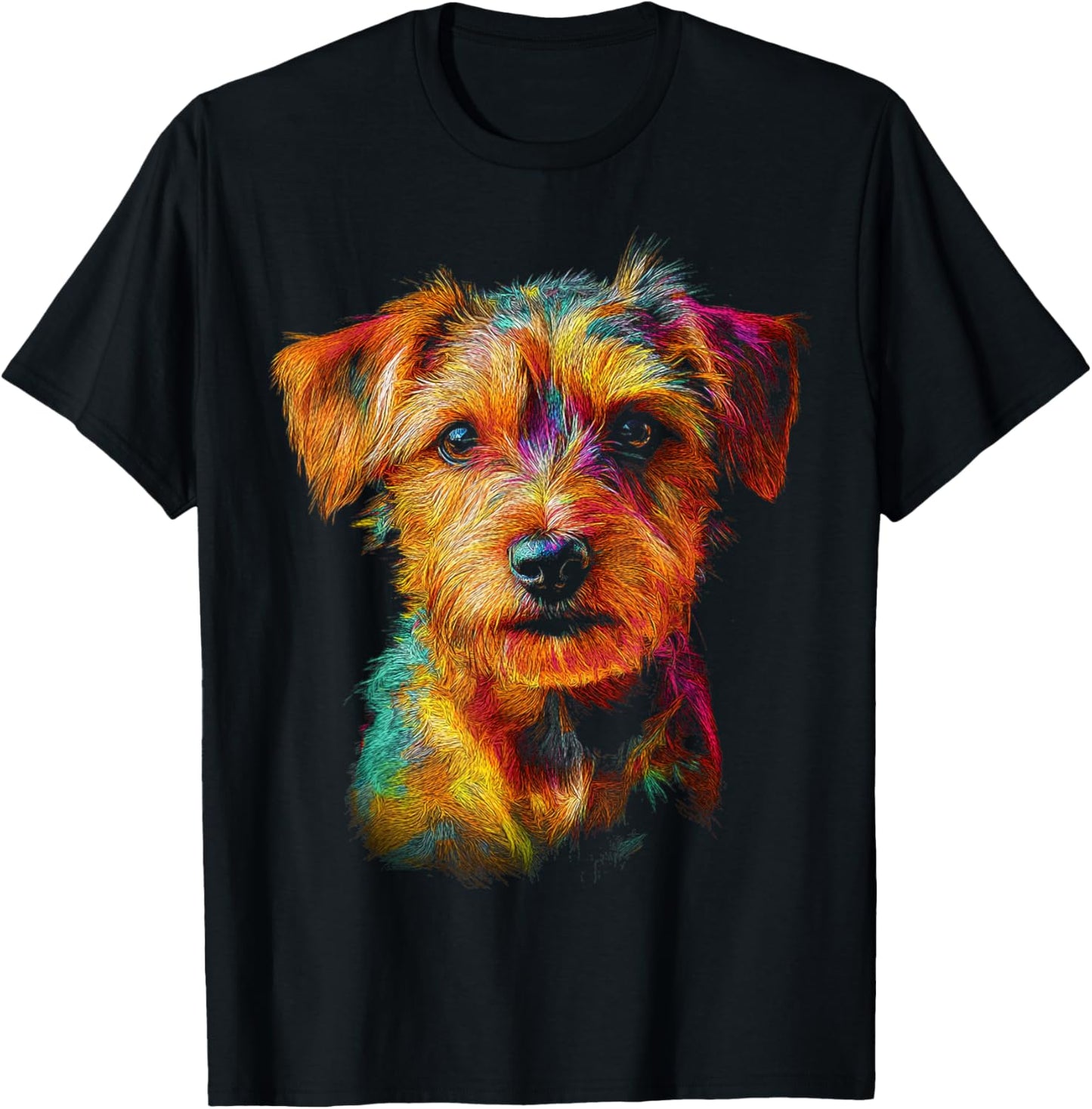 Norfolk Terrier Dog Graphic Pet Artwork Norfolk Terrier Women Kids T-Shirt - T-Shirt | Black