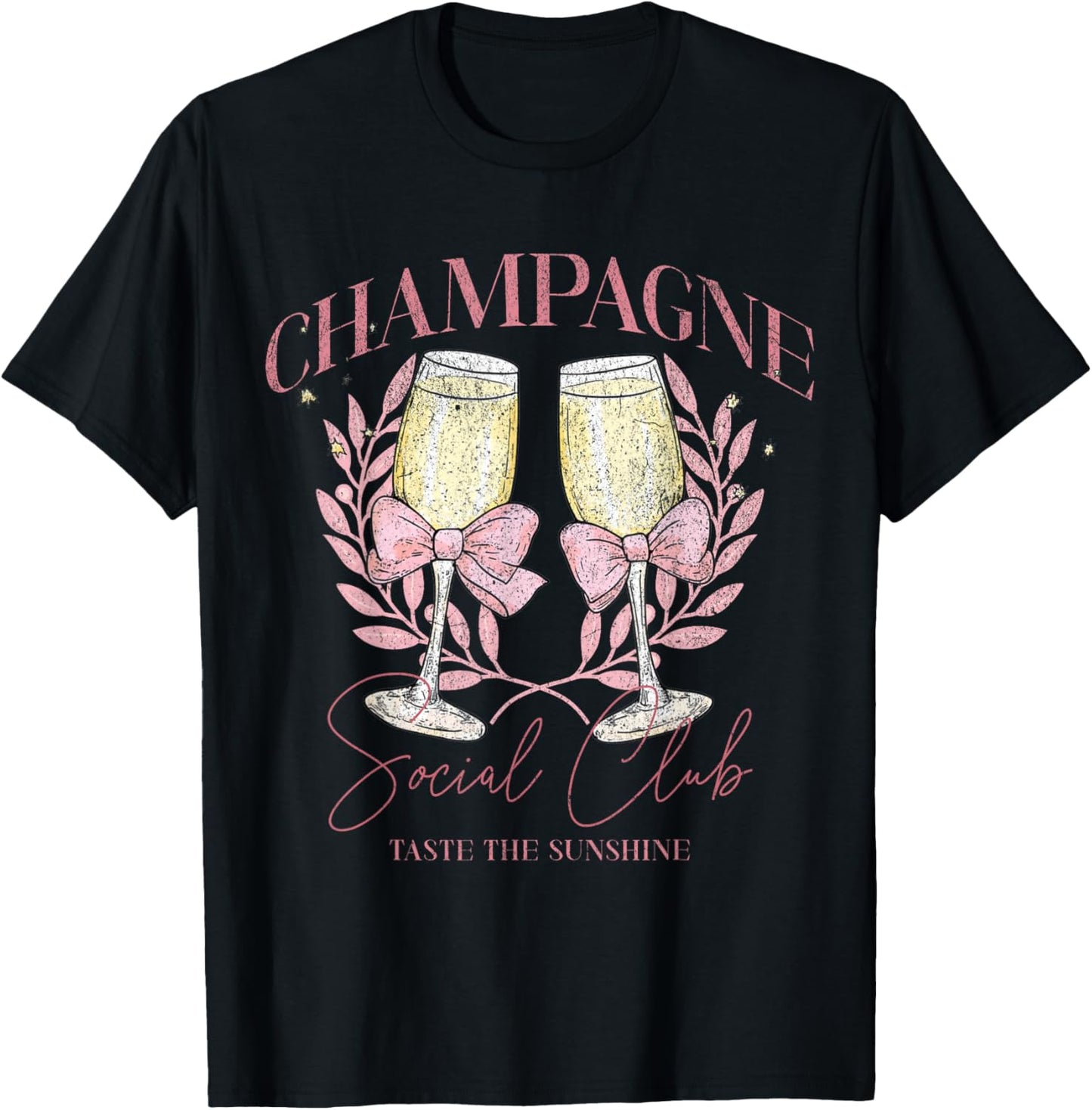 Champagne Social Club Taste The Sunshine T-Shirt - T-Shirt | Black