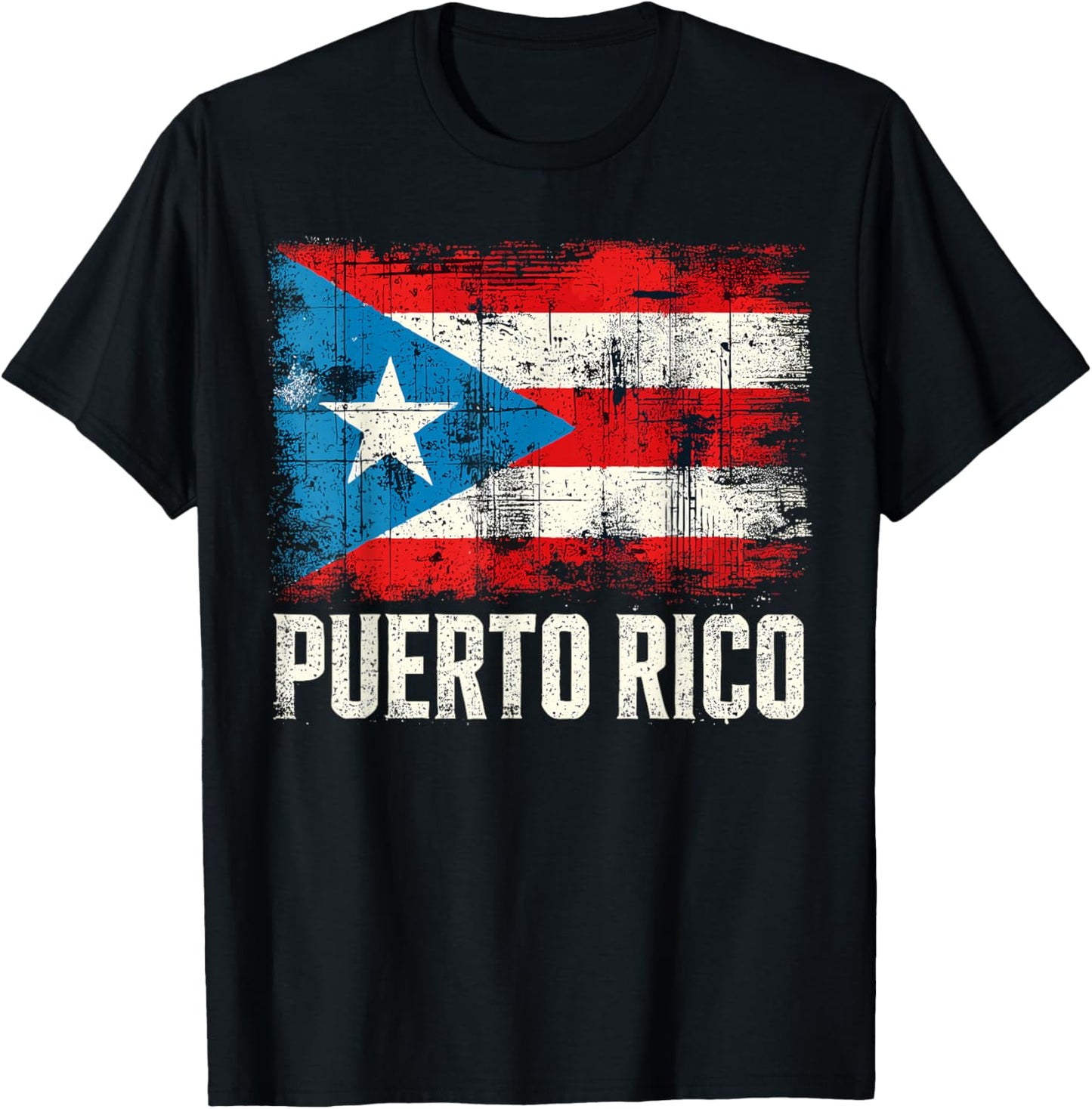 Puerto Rico Flag Heritage Month Hispanic Boricua Rica T-Shirt - T-Shirt | Black
