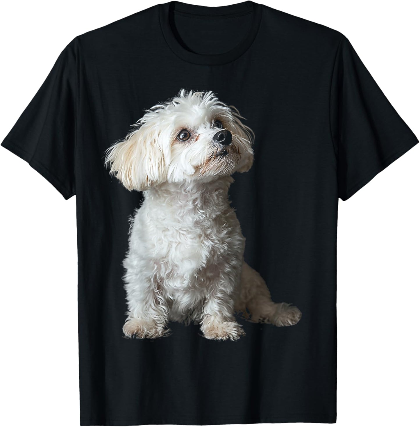 Maltipoo Dog Motif Pet Art Maltipoo Men Women Kids T-Shirt - T-Shirt | Black