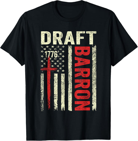 Draft Barron Shirt Vintage Send Barron T-Shirt - T-Shirt | Black