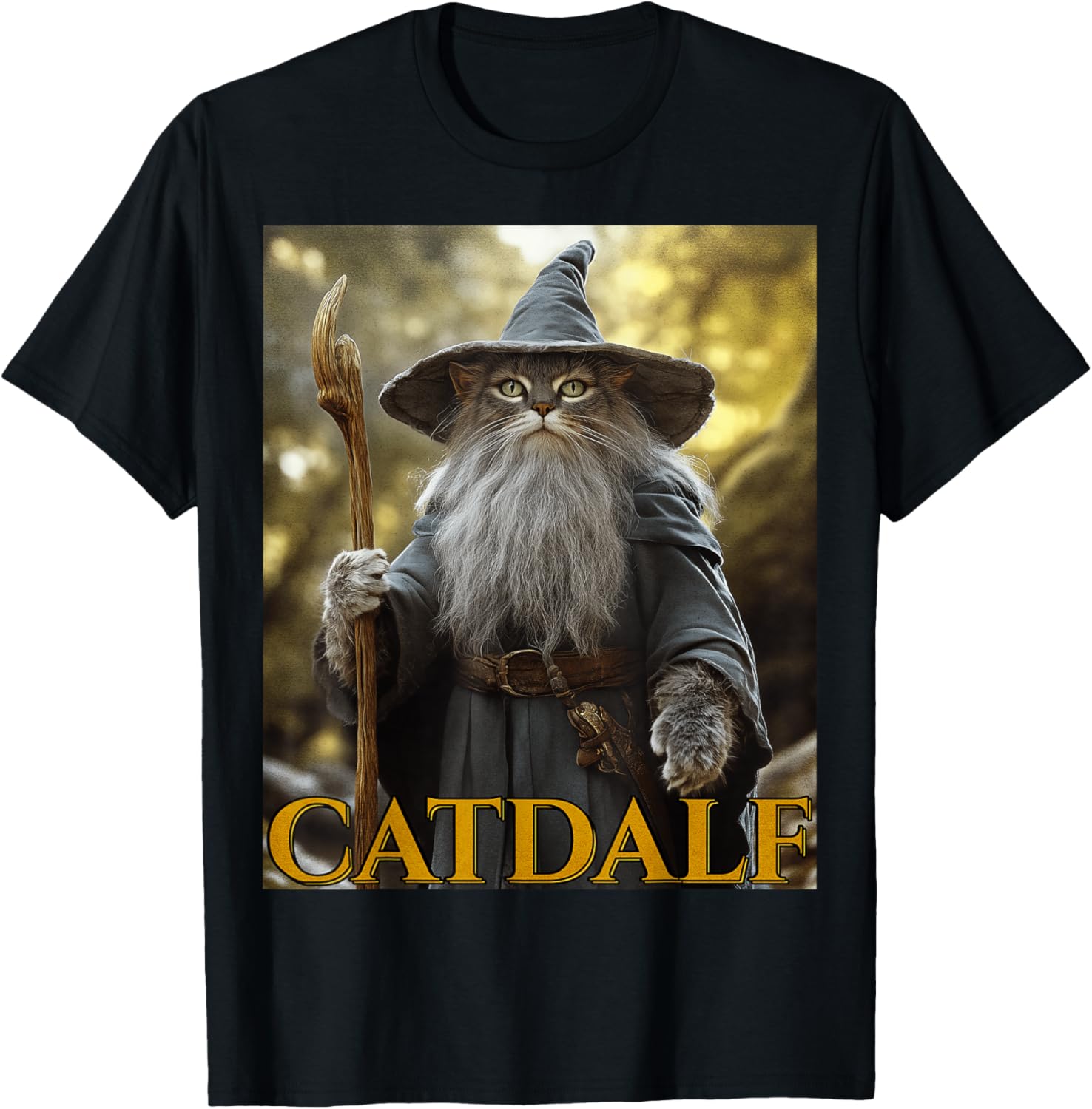 Catdalf T-Shirt - T-Shirt | Black