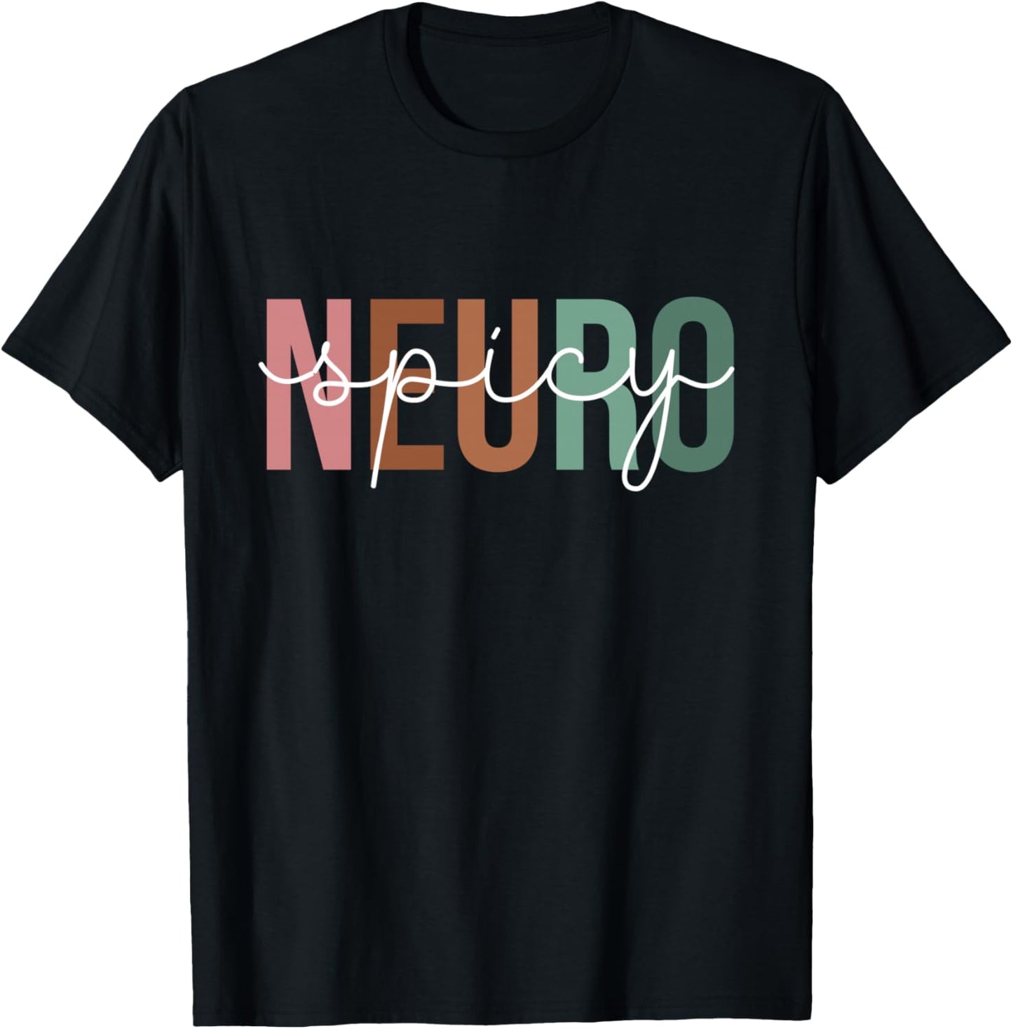 Cool Neurospicy Neuro Spicy T-Shirt - T-Shirt | Black