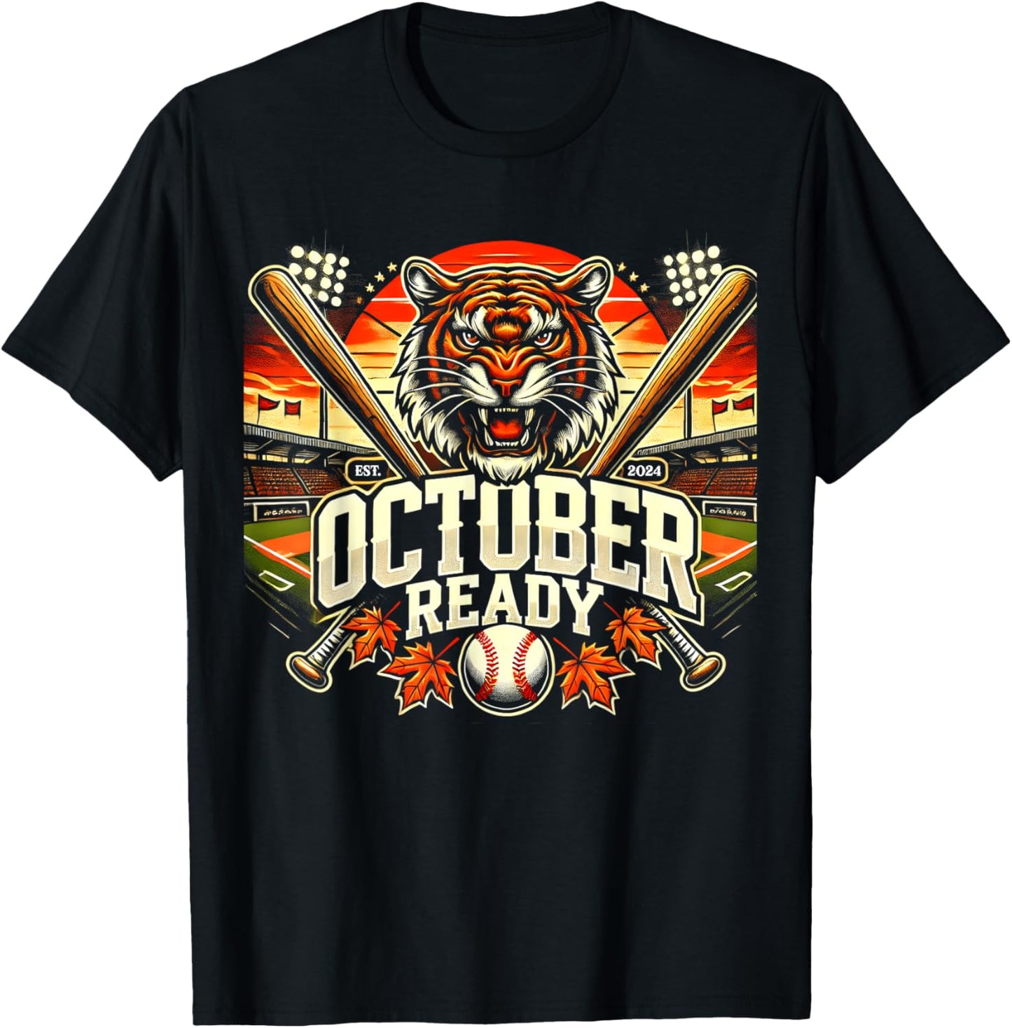 October Ready Funny Shirt For Ready Tiger T-Shirt - T-Shirt | Black