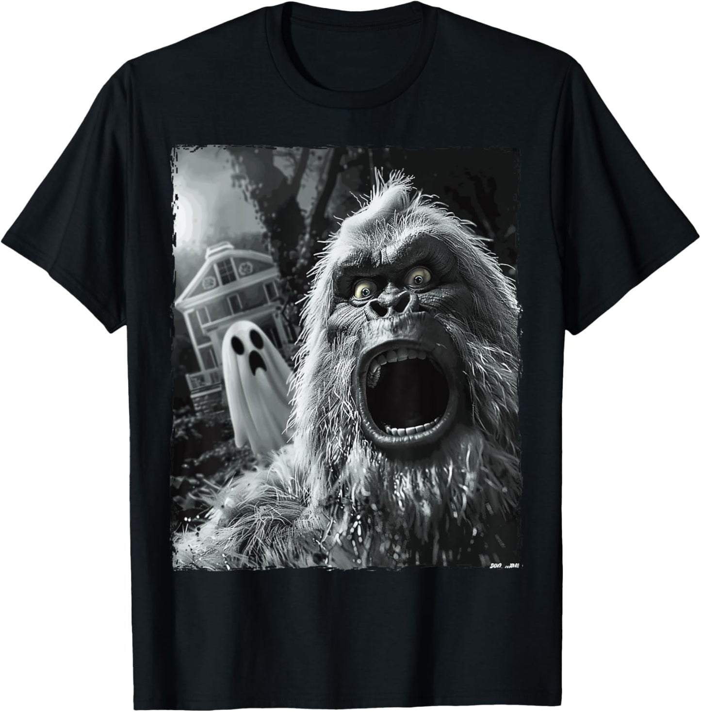 Funny Bigfoot Sasquatch Halloween T-Shirt - T-Shirt | Black