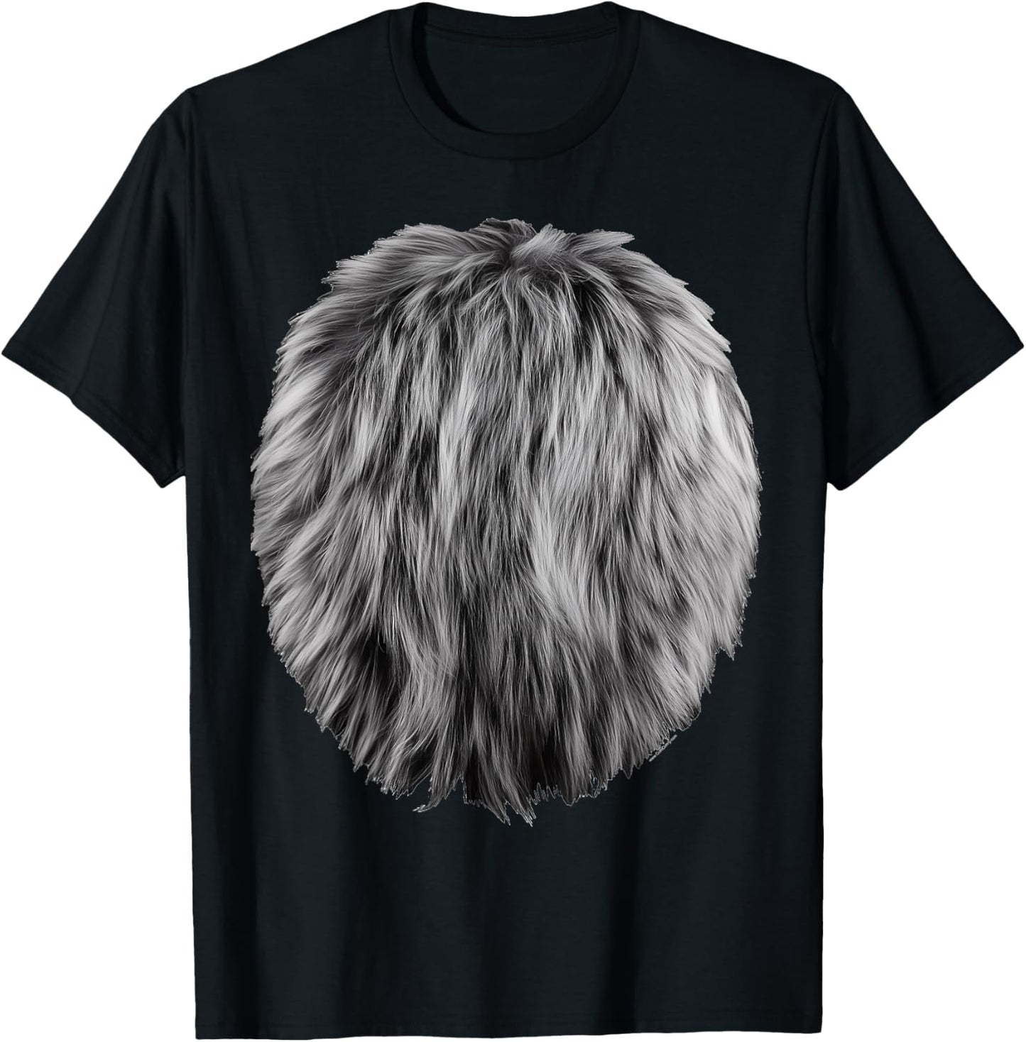 Gray Animal Belly Costume DIY Cosplay Koala Bear Mouse Wolf T-Shirt - T-Shirt | Black