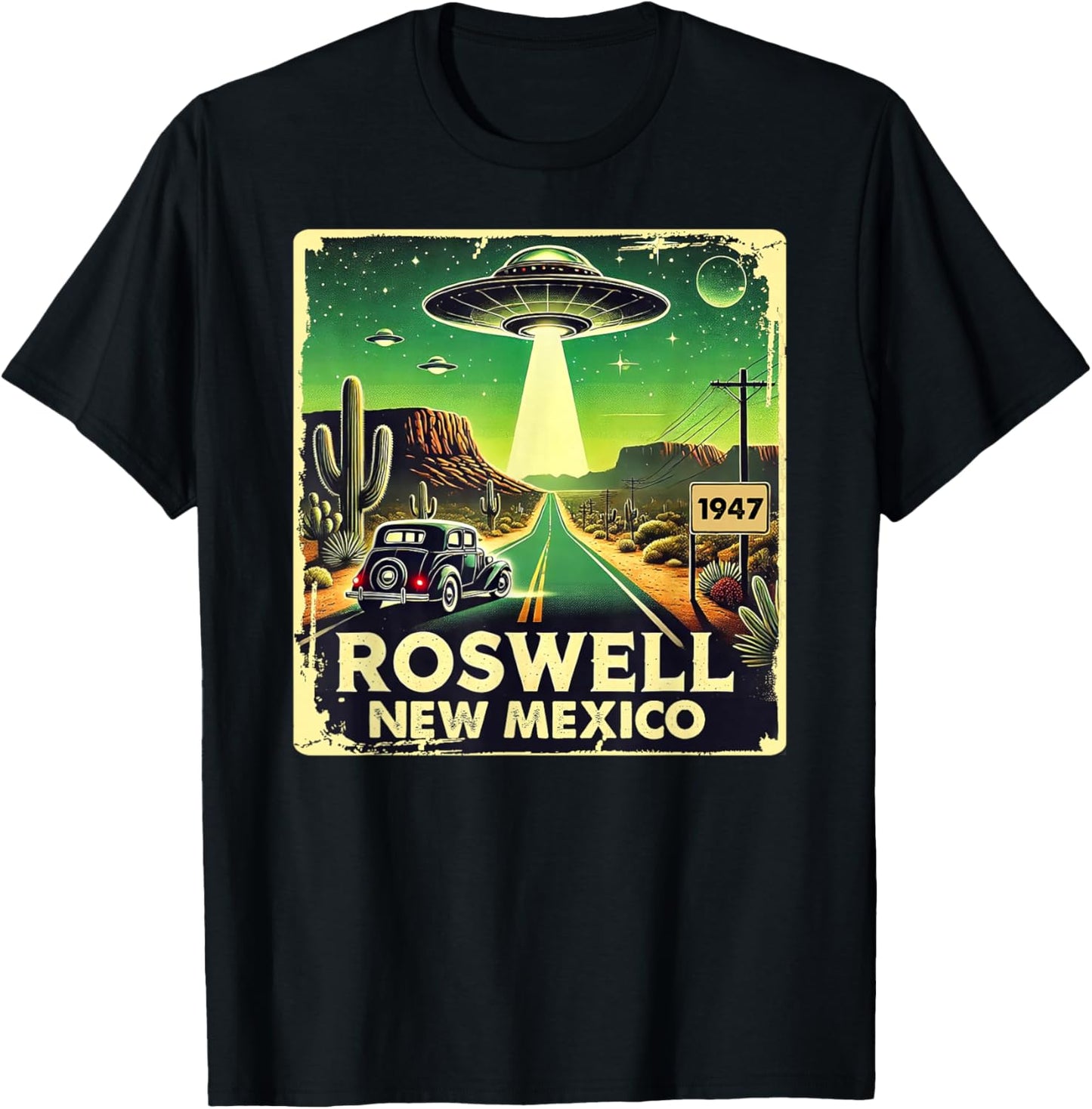 Roswell New Mexico Alien T-Shirt - T-Shirt | Black