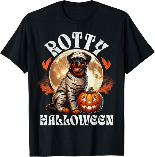 Halloween Costume Rottweiler Halloween Rotty Halloween T-Shirt - T-Shirt | Black