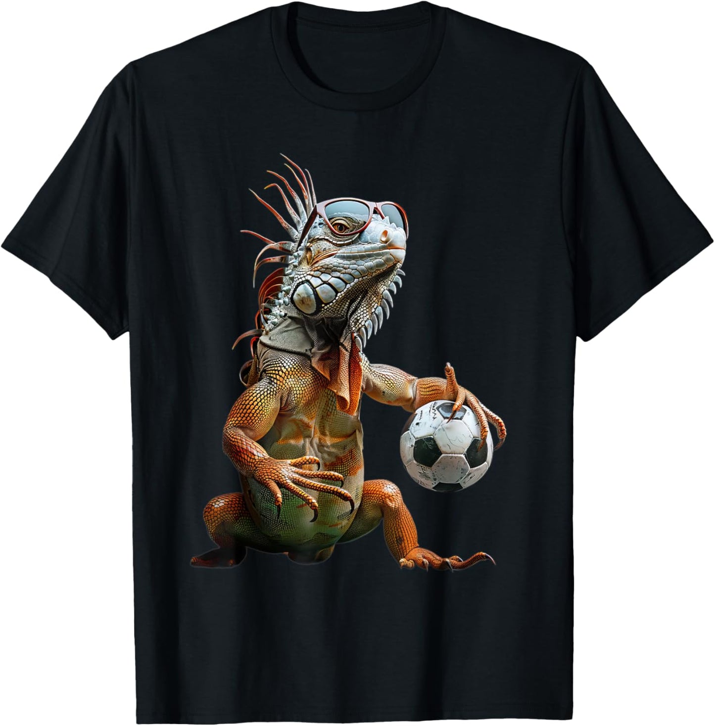 Iguana Soccer T-Shirt - T-Shirt | Black