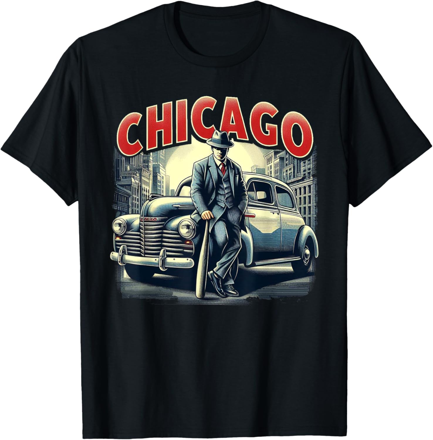 Vintage Chicago T-Shirt - T-Shirt | Black