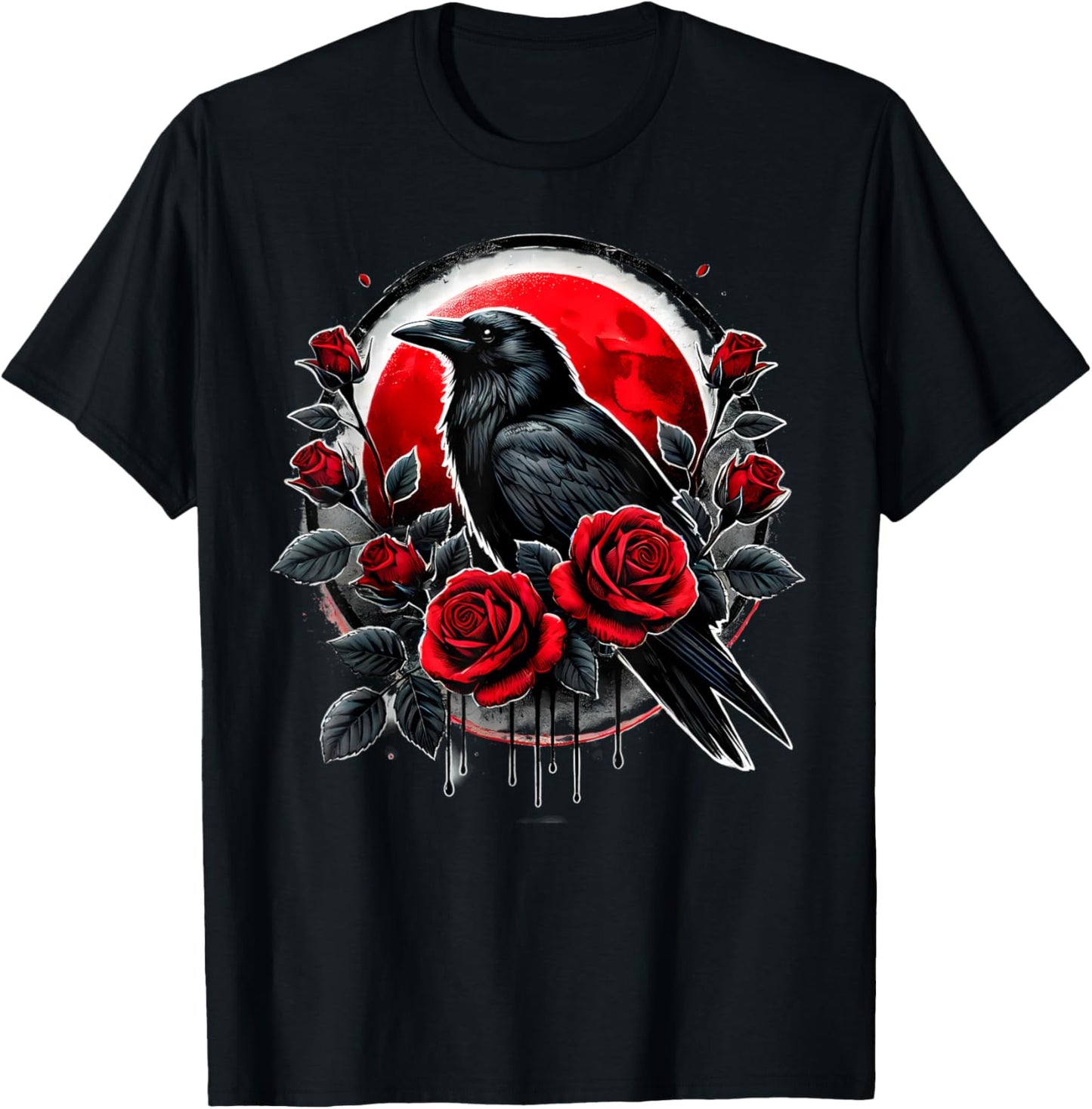 Crow Witch Witchcraft Goth Gothic T-Shirt - T-Shirt | Black