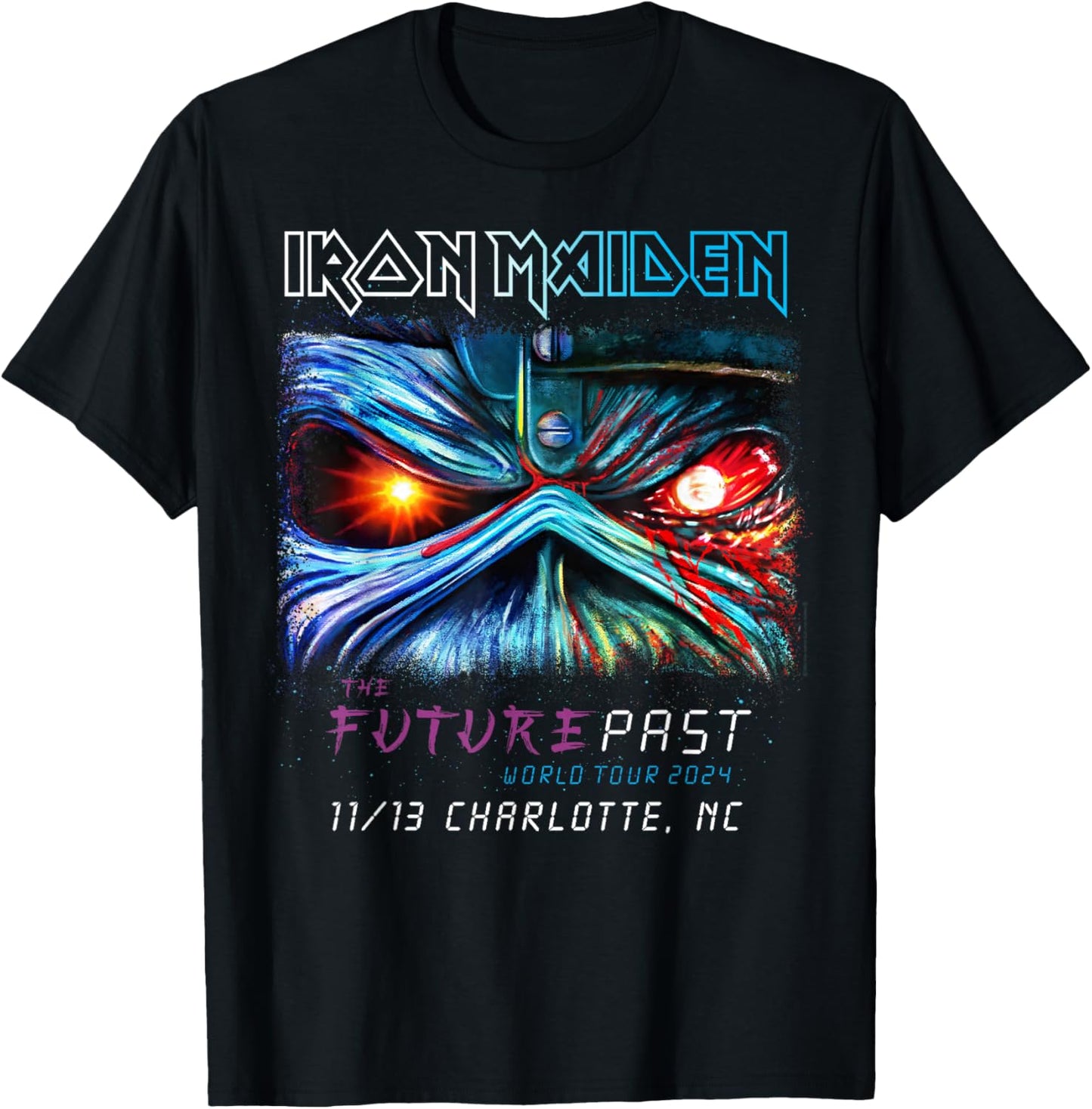Iron Maiden TFPT 2024 Charlotte T-Shirt - T-Shirt | Black