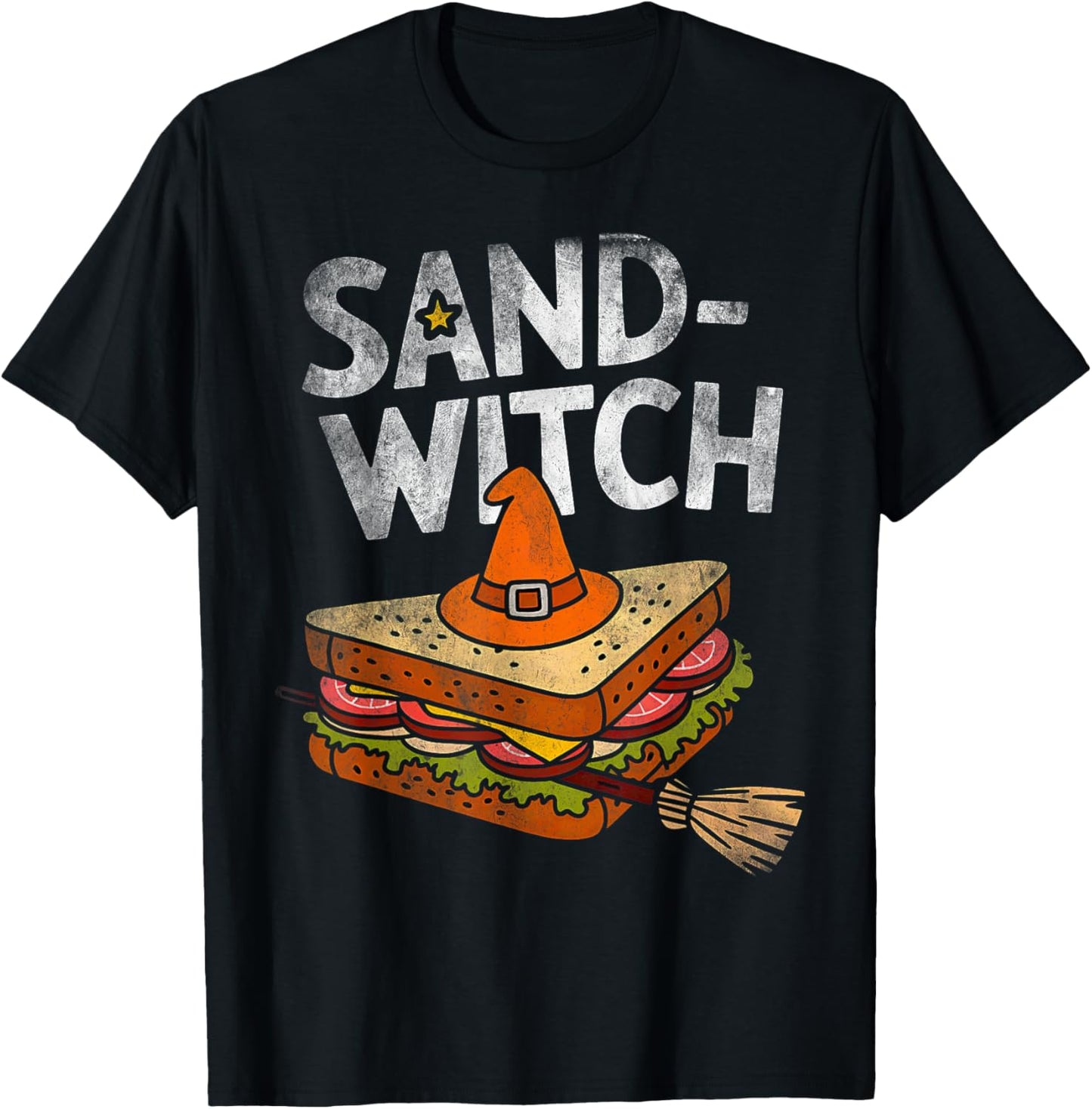Sand-wich costume Sandwitch halloween witch sand-witches T-Shirt - T-Shirt | Black