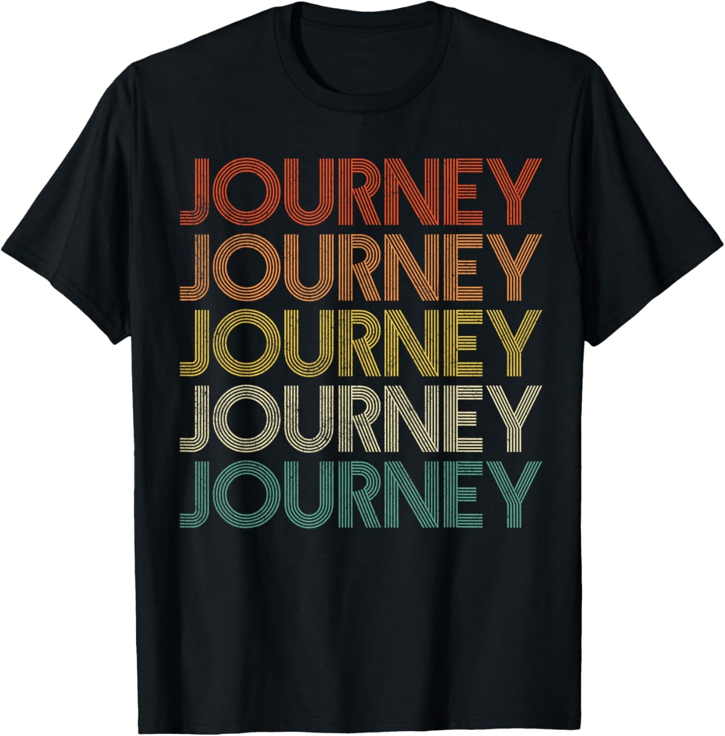 Journey Vintage Retro T-Shirt - T-Shirt | Black